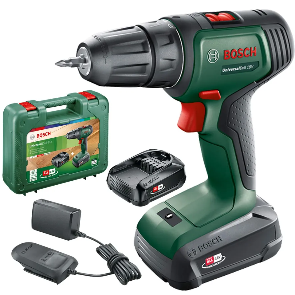 Bosch UniversalDrill 18V trapano avvitatore 18V set 2 batterie