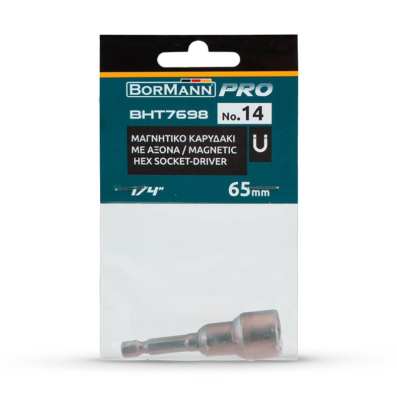 Bormann inserto bussola esagonale 14 magnetico 65mm