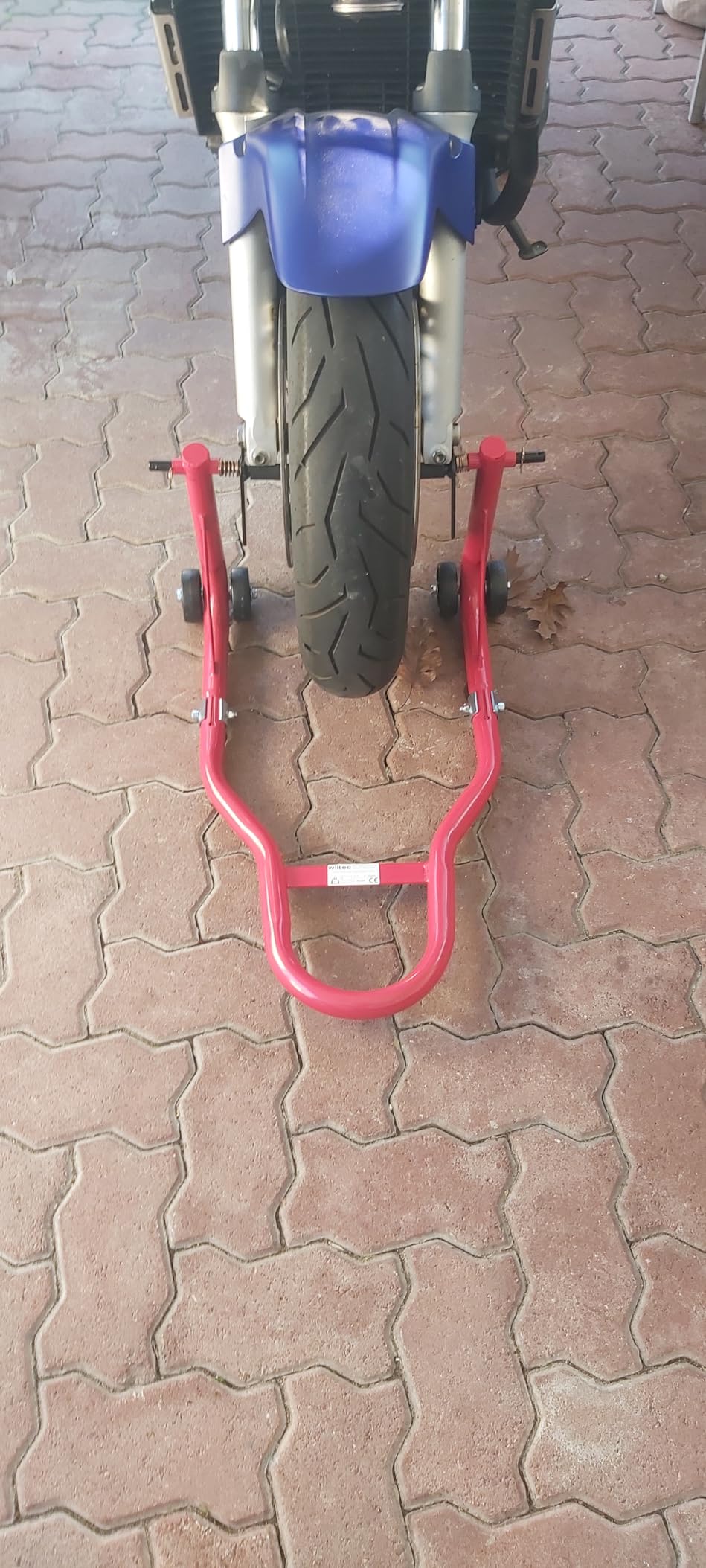 Wiltec Ruota anteriore 1 cavalletto moto acciaio