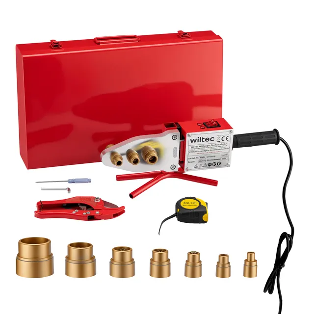 Wiltec Polifusore saldatubi 2000W fino 300°C con matrici