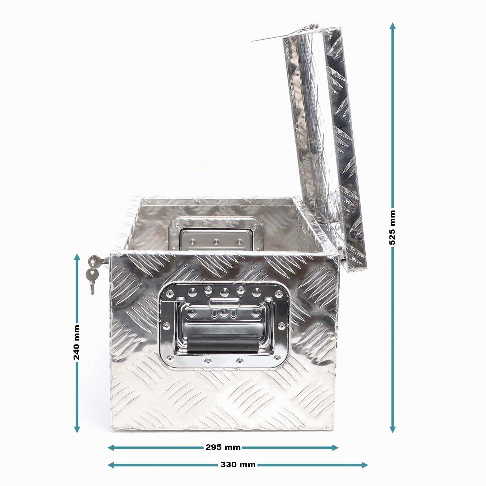 Wiltec XPOtool Cassetta Alluminio 50,8cm Silver con Chiave