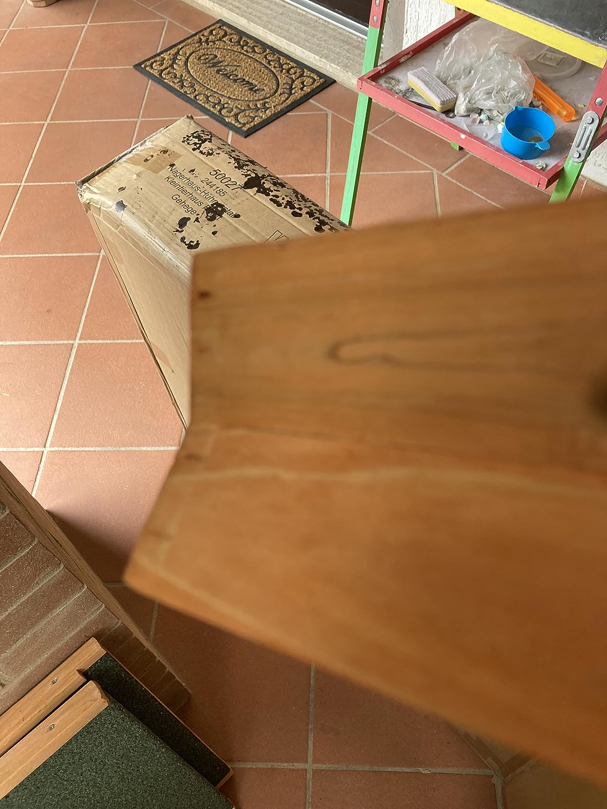 Wiltec Pollaio Conigliera Legno 147x52x85,5 cm con Recinto