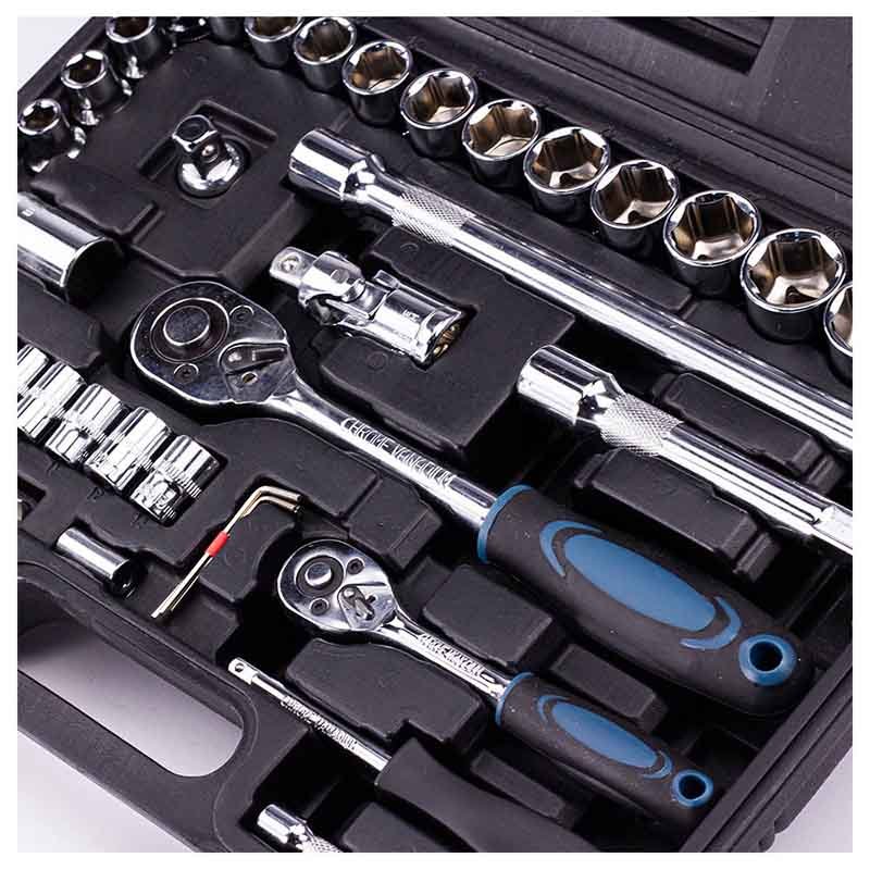 Bormann set bussole 73 pezzi 1/4" 1/2" cricchetto