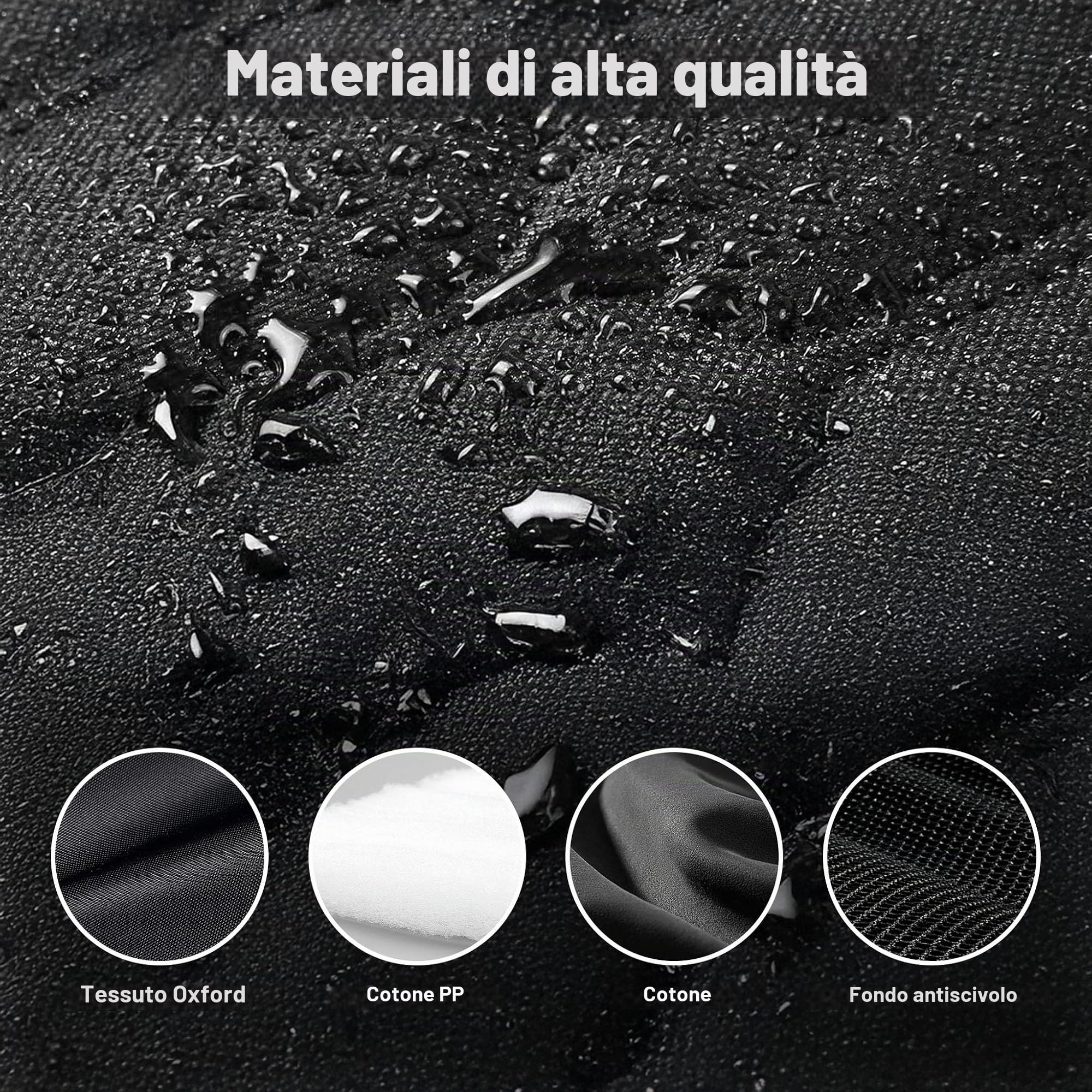 Fudajo Coprisedile Posteriore Auto Cani 137x147cm Divisibile