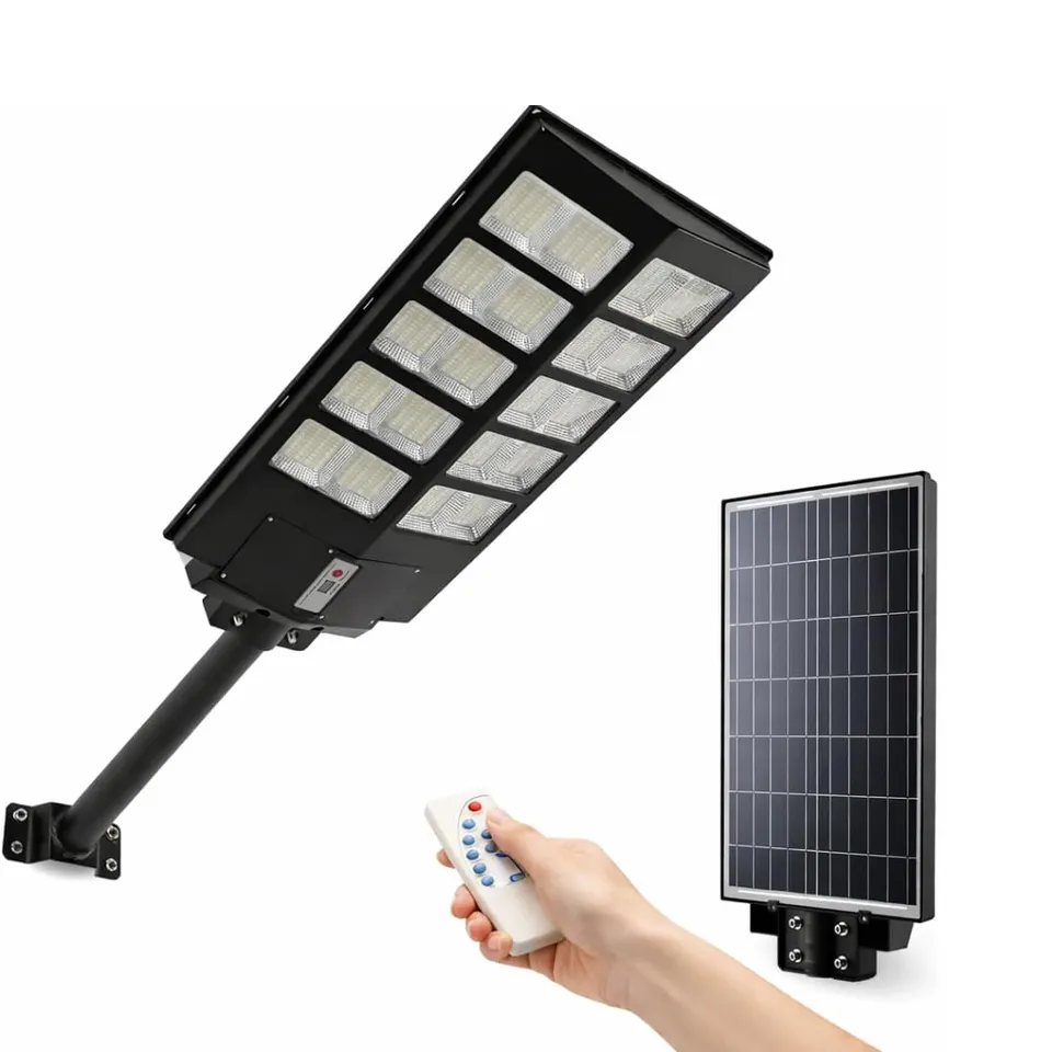 De Rosa Shop lampione solare LED 1200W con telecomando IP65
