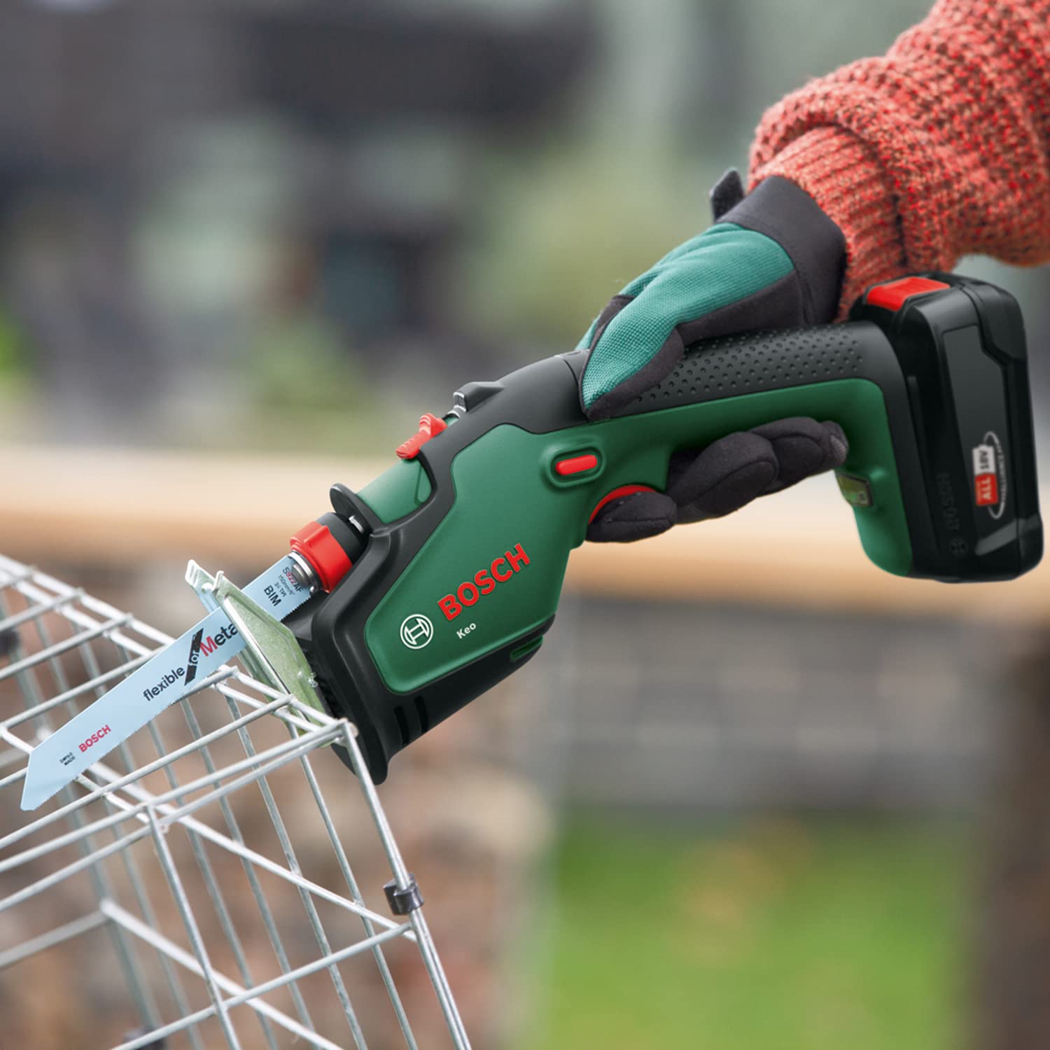 Bosch Keo Sega da Giardino 18V 80 mm con Batteria 2,0 Ah