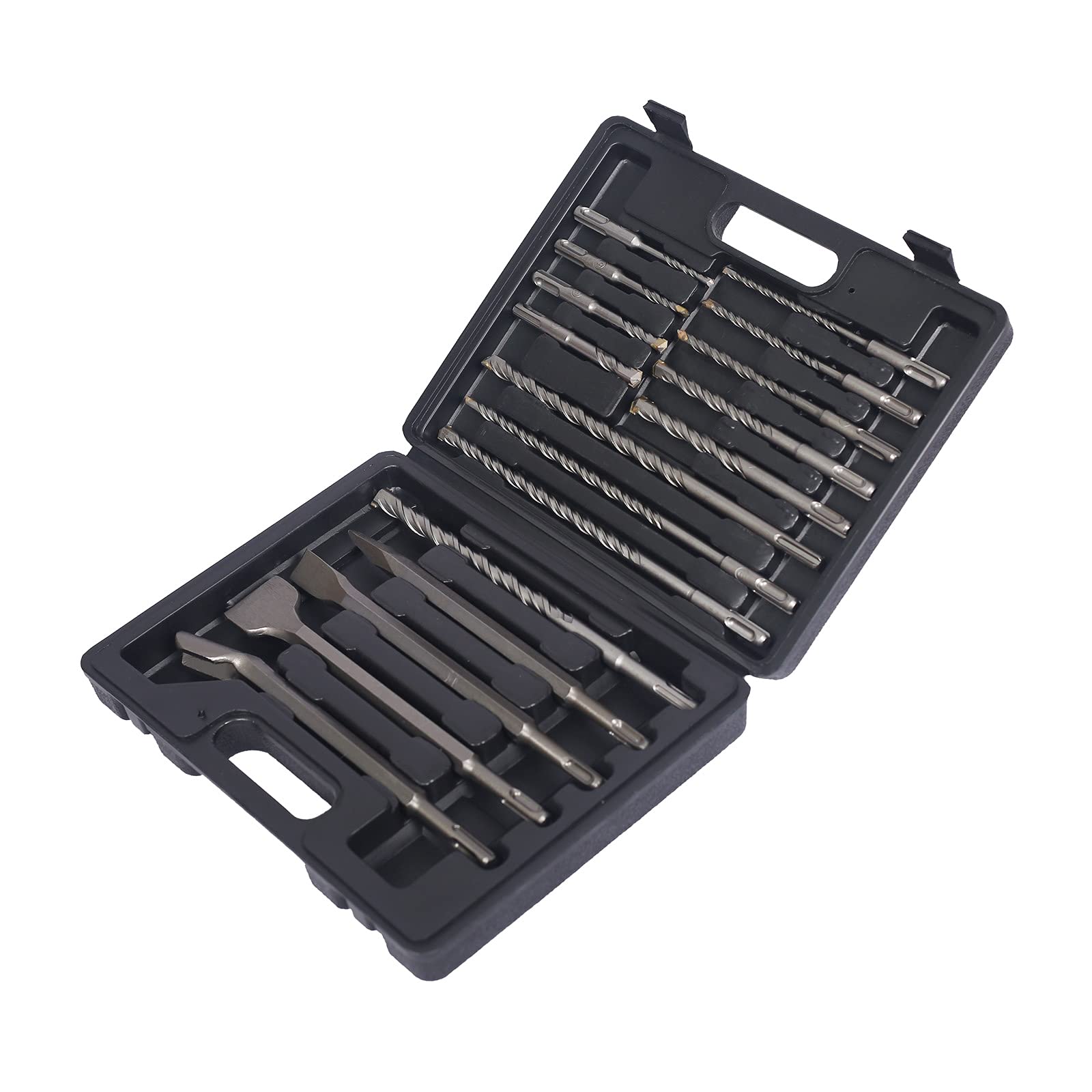 XPOtool Set Punte Scalpelli SDS-Plus 17 Pezzi Valigetta