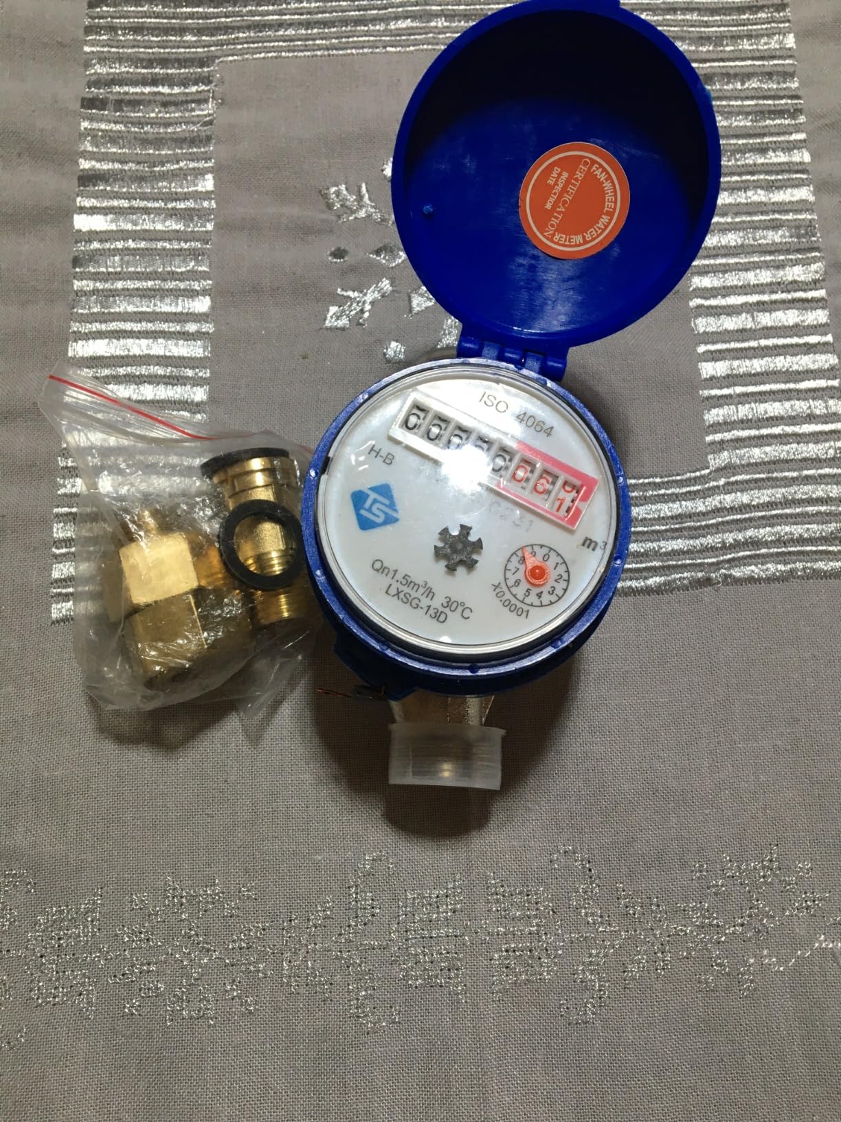 Weytoll Contatore Acqua Fredda 15 mm 1/2" Meccanico 1,5 m³/h