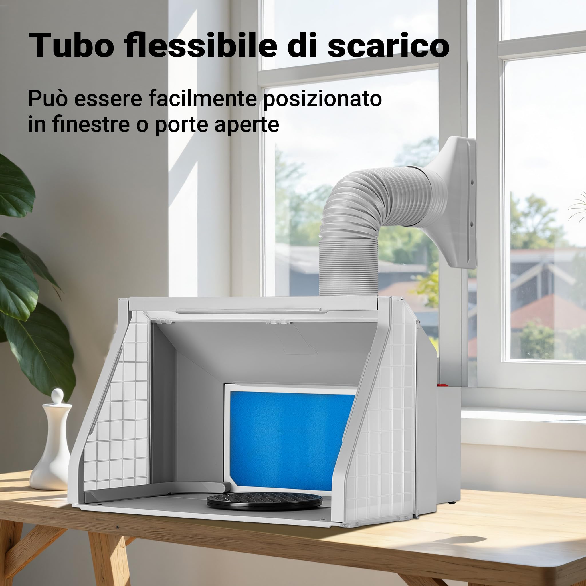 Wiltec Airbrush Tubo Scarico Cabina Aspirazione aerografo
