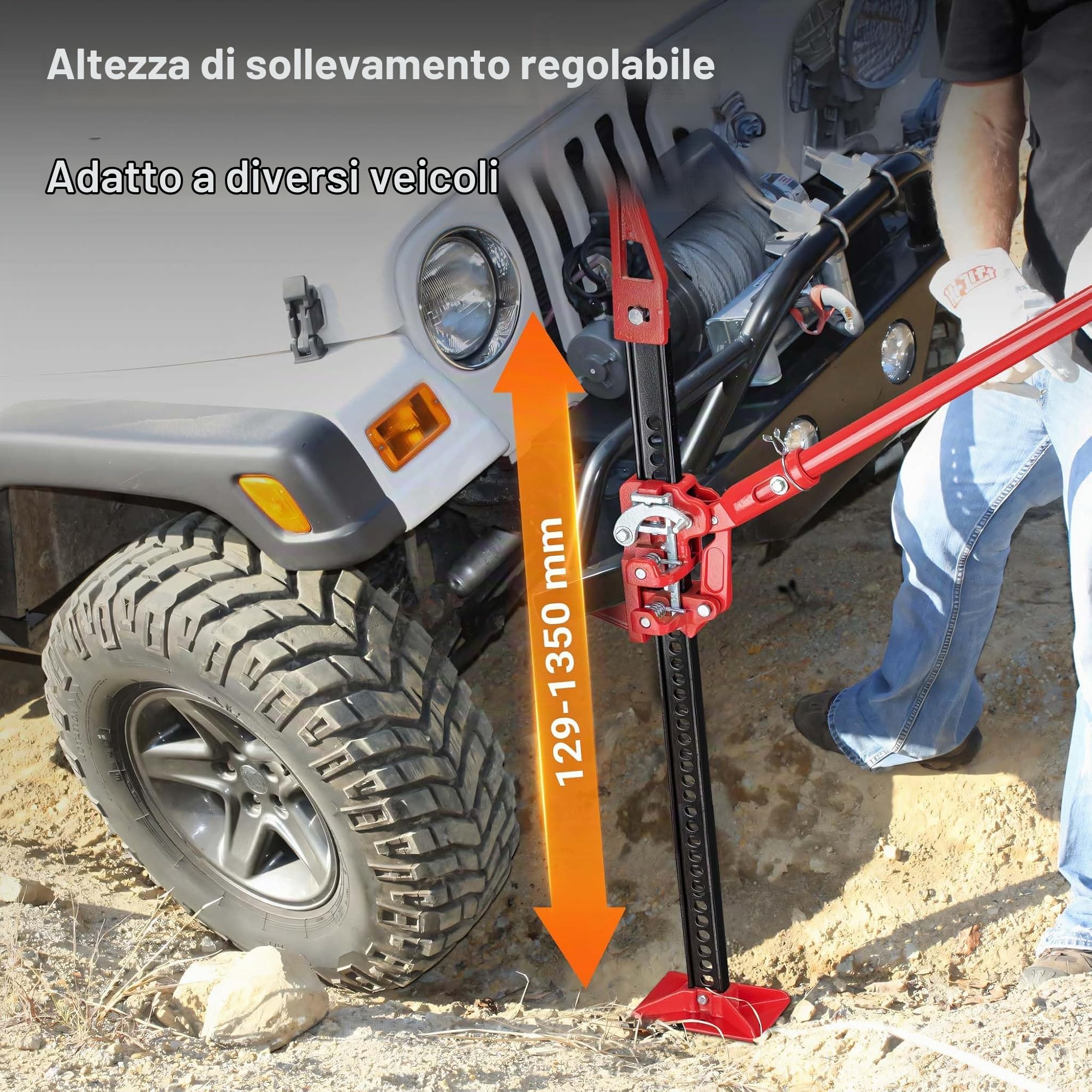 Wiltec Binda Meccanica 60" 3000 kg Sollevamento 135 cm