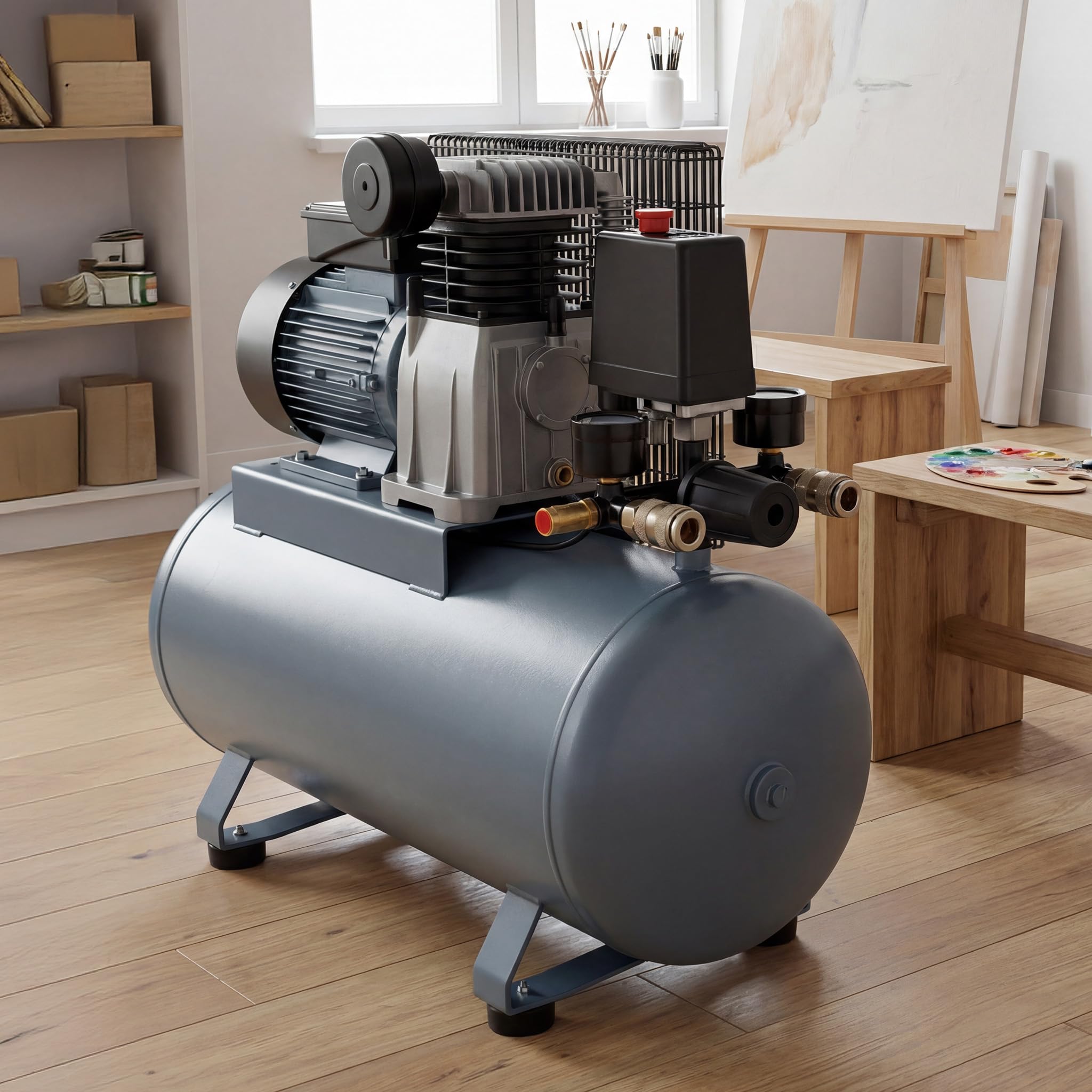 Wiltec regolatore pressione pressostato compressore 8 bar 2 manometri