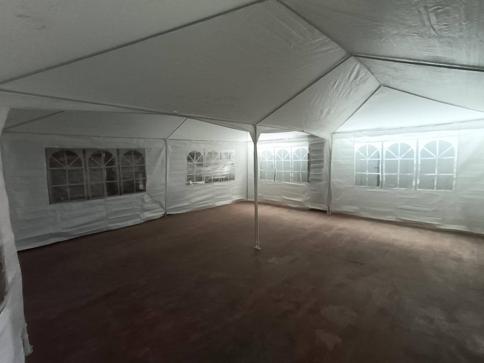 Wiltec Gazebo 3x6 m bianco con pareti UV50+