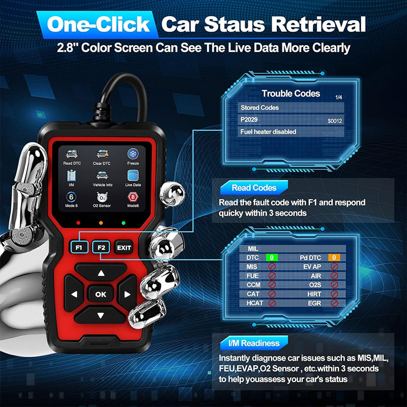 Tilswall Scanner OBD2 Diagnostico Auto con Libreria 35901 DTC