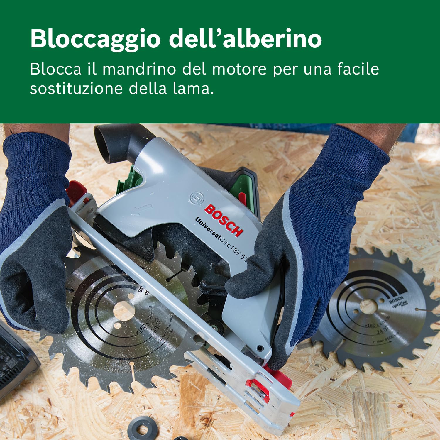 Bosch UniversalCirc 18V-53 sega circolare a batteria 53mm