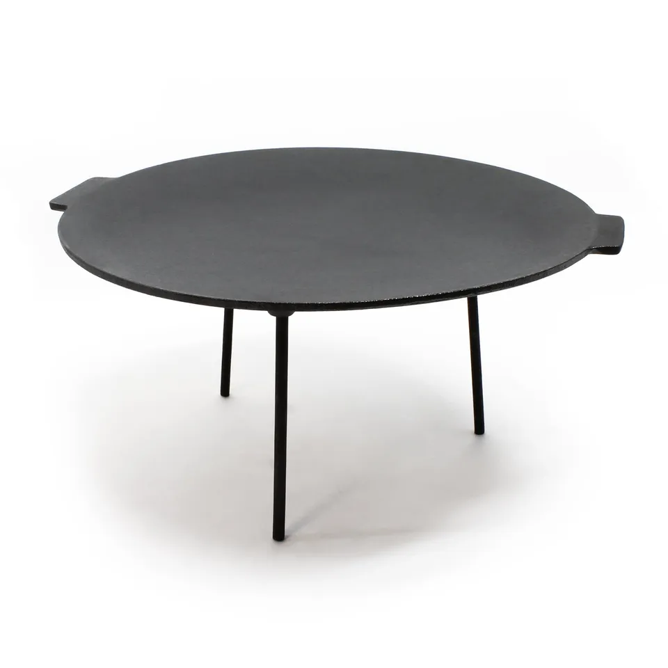 Wiltec Piastra barbecue ghisa rotonda Ø44cm altezza 35cm