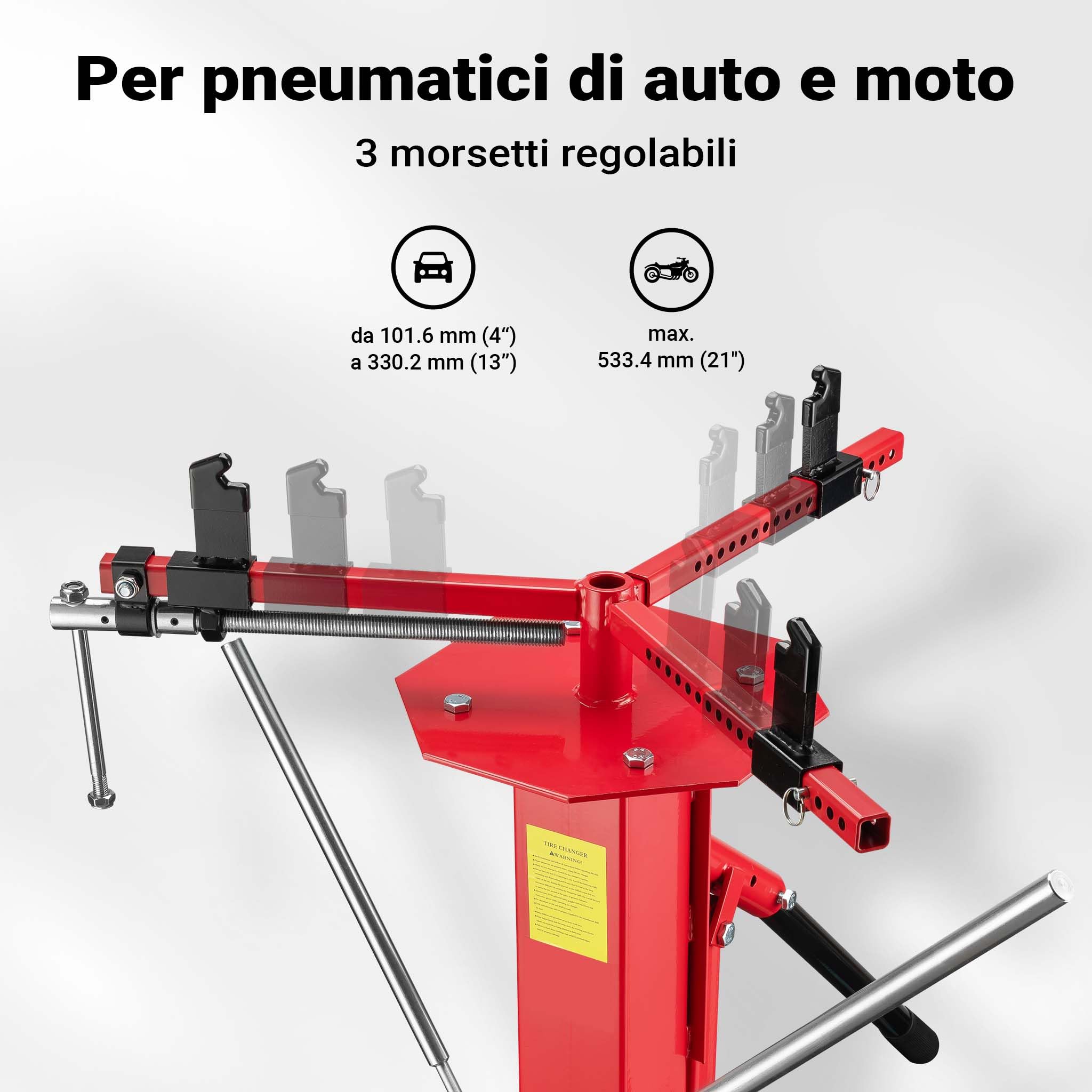 Wiltec Smontagomme Manuale Universale Auto Moto fino a 21"