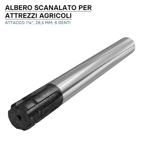 Wiltec A1 Profilo Scanalato 300 mm Albero 1 1/8" 6 Denti