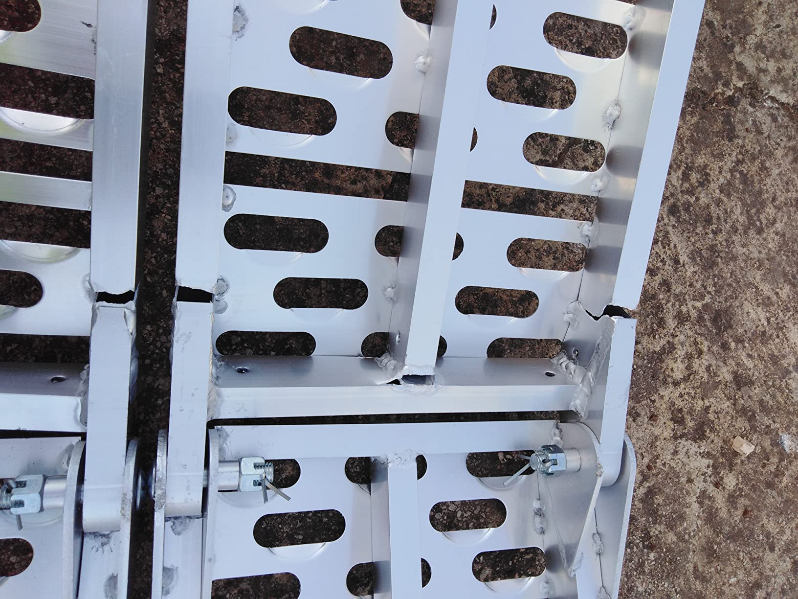 Wiltec Rampe di Carico Pieghevoli 223 cm 680 kg Alluminio 2 Pezzi