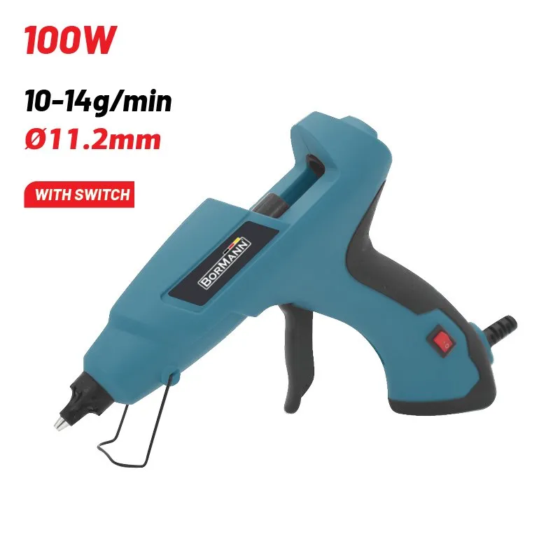 Bormann BGG8020 pistola colla 100W stick 11,2mm interruttore