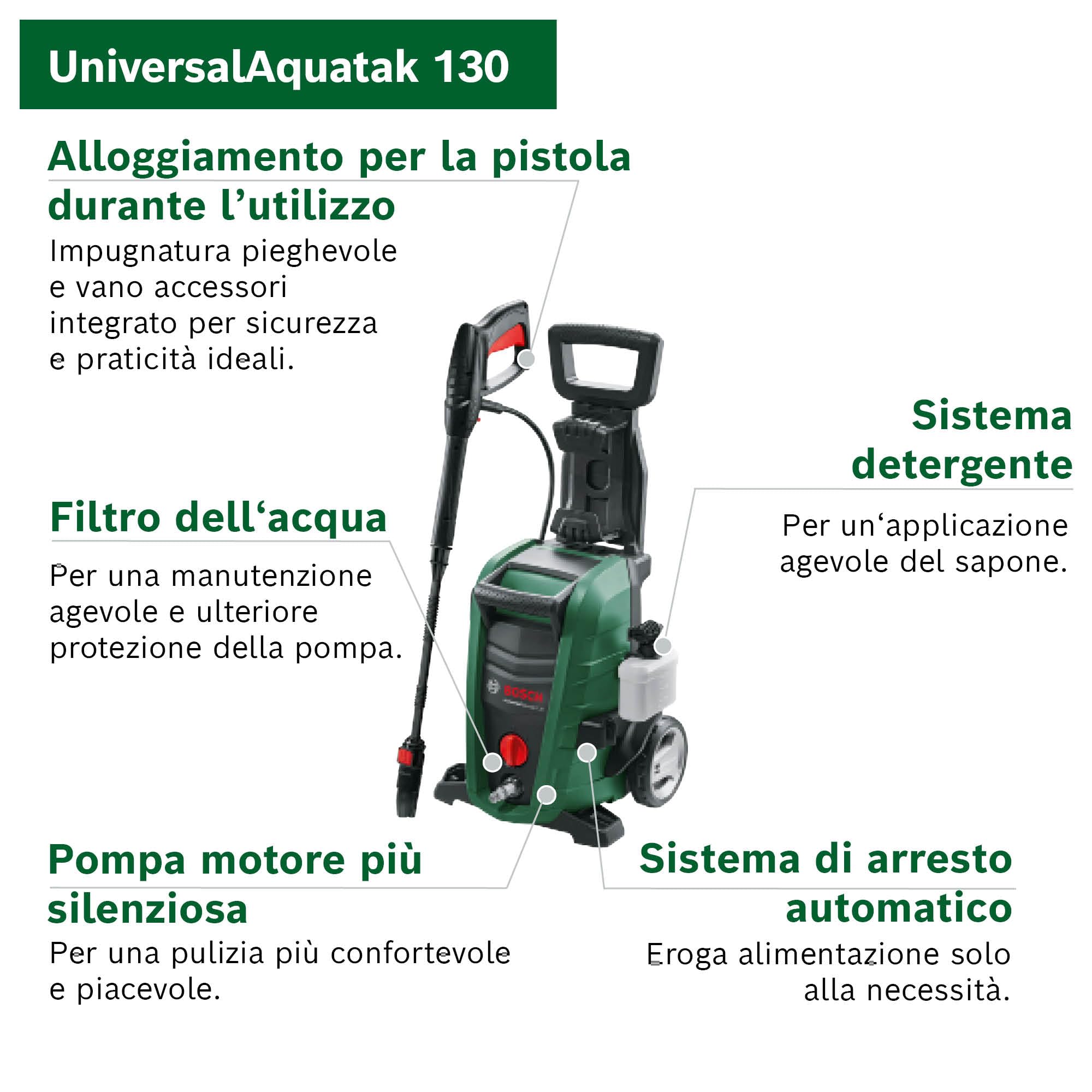 Bosch UniversalAquatak 130 Idropulitrice 130 bar