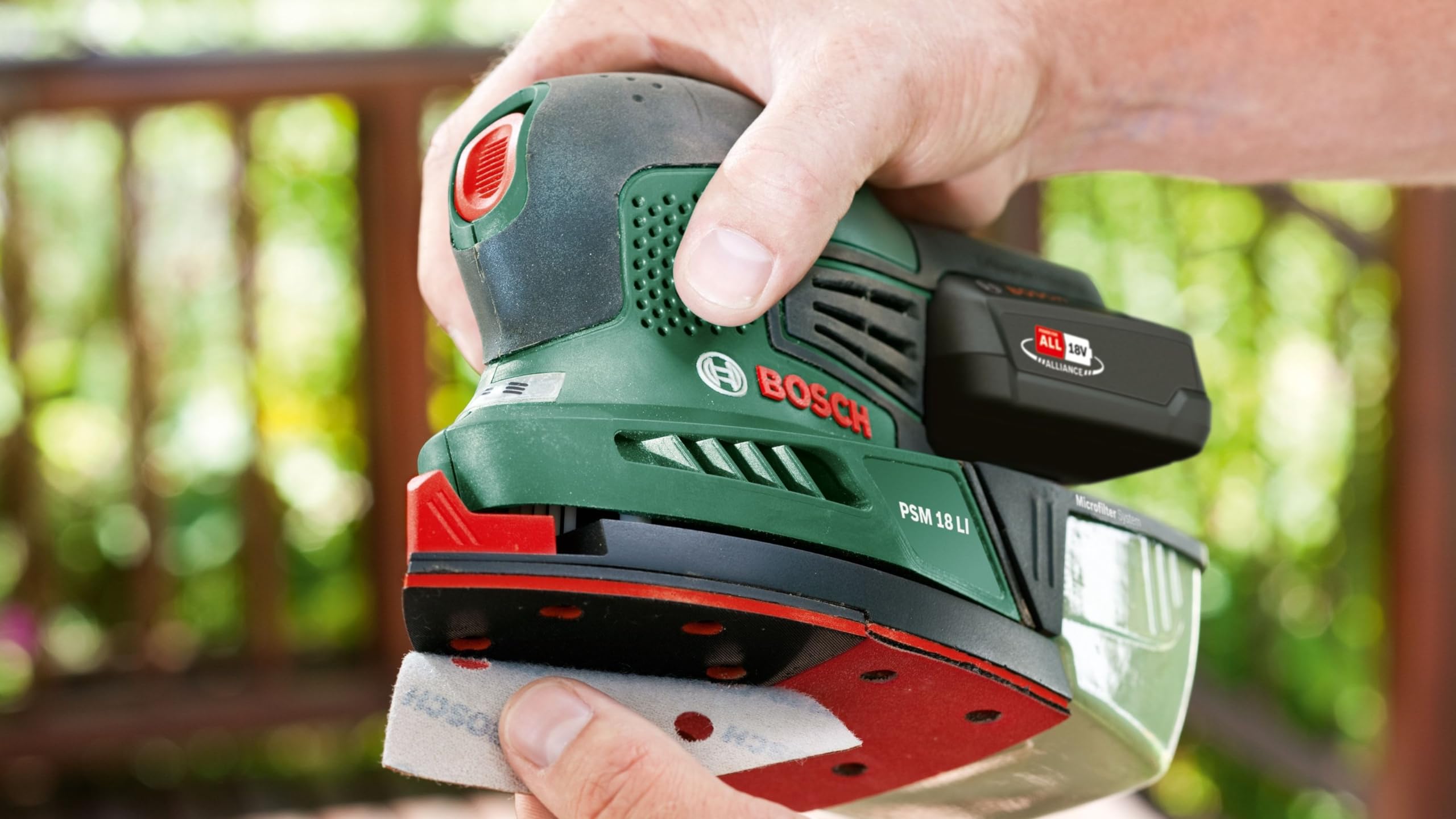 Bosch PSM 18 LI Levigatrice Palmare Solo Corpo 18V Delta