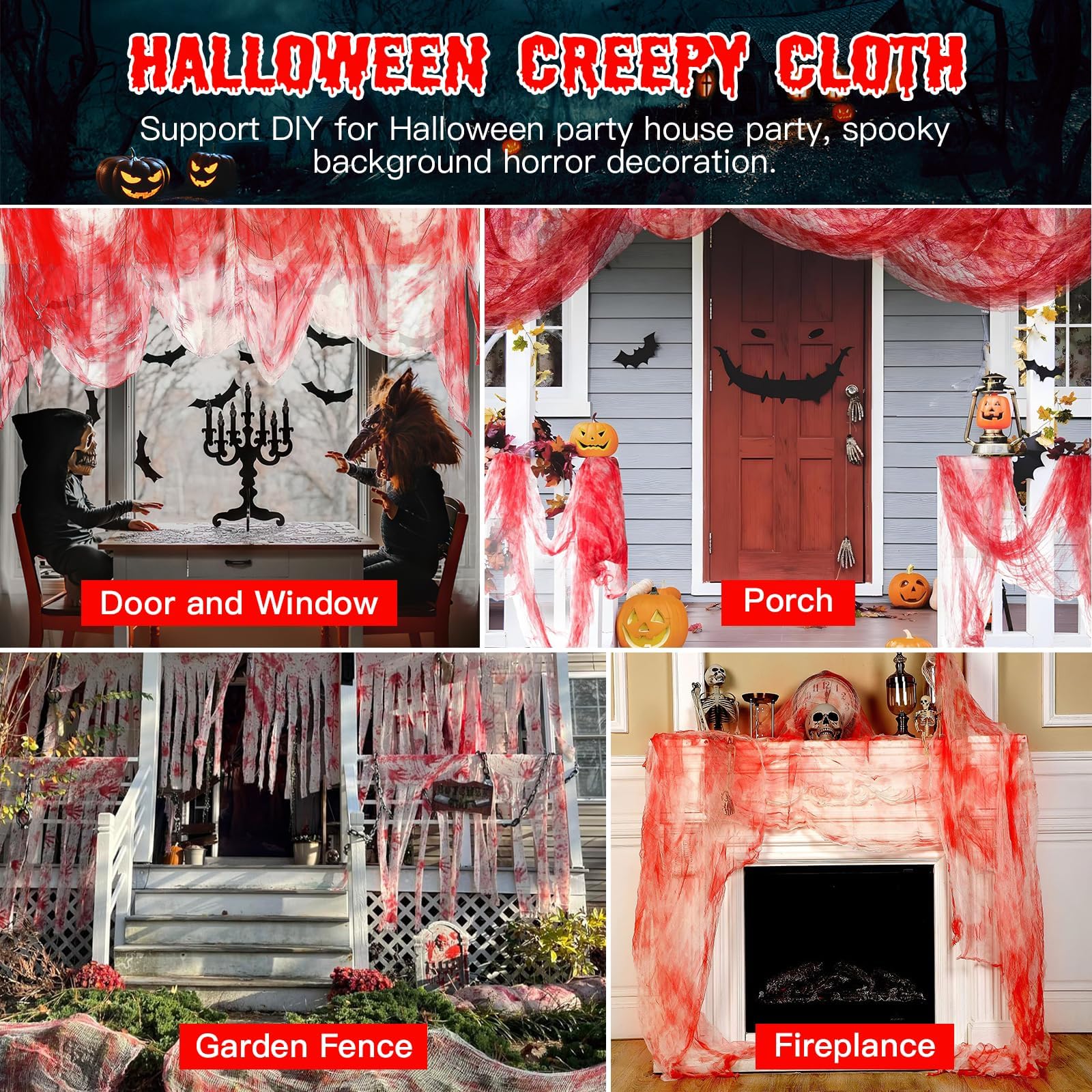 Wzone Telo Halloween Garza Insanguinata 215x500 cm XXL