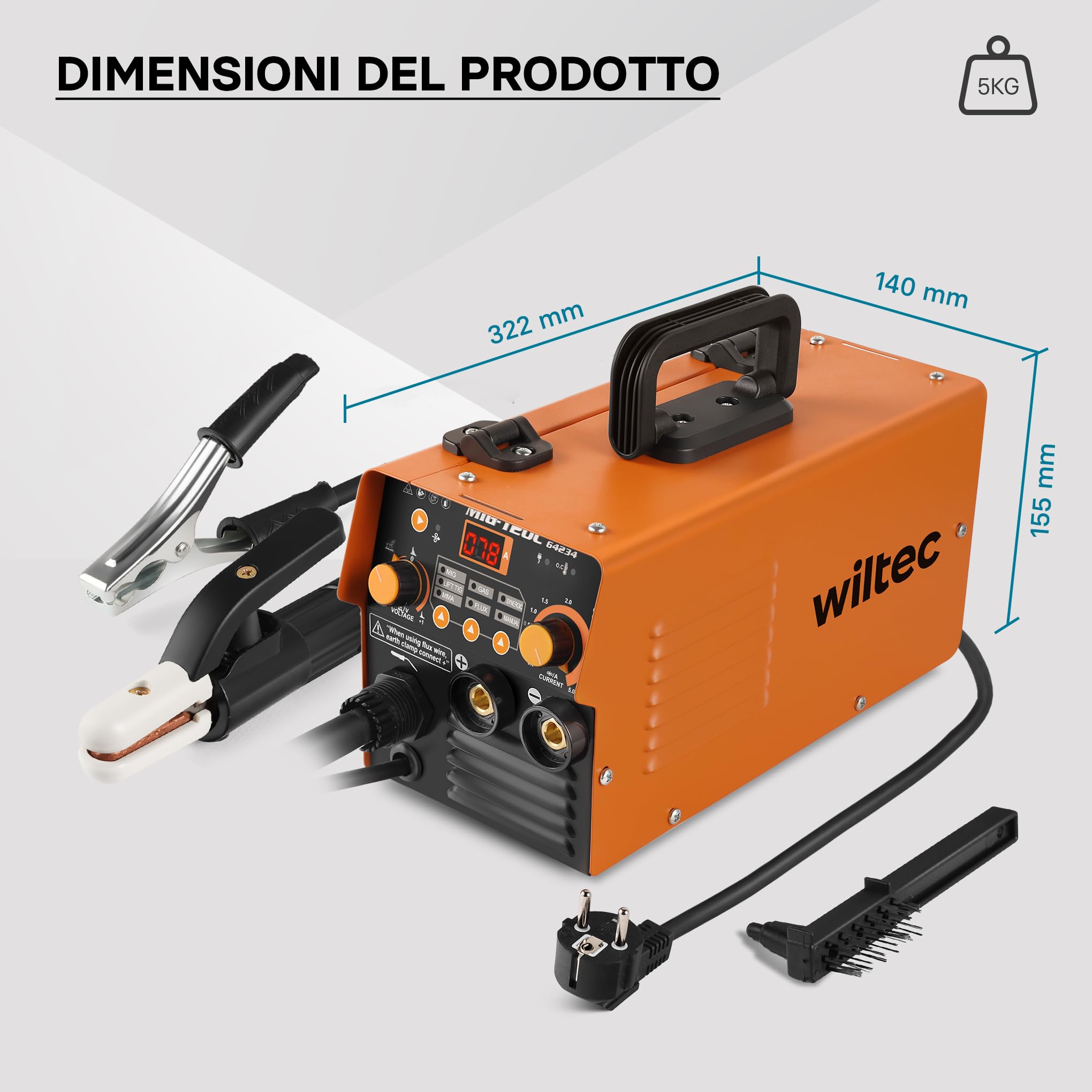 XPOtool MIG-120 saldatrice inverter 120A MIG MMA