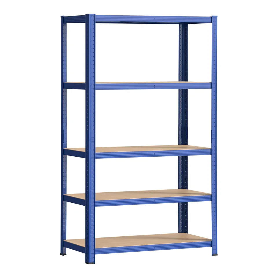 Wiltec Scaffale Carichi Pesanti Blu 120x60x204 cm 5 Ripiani