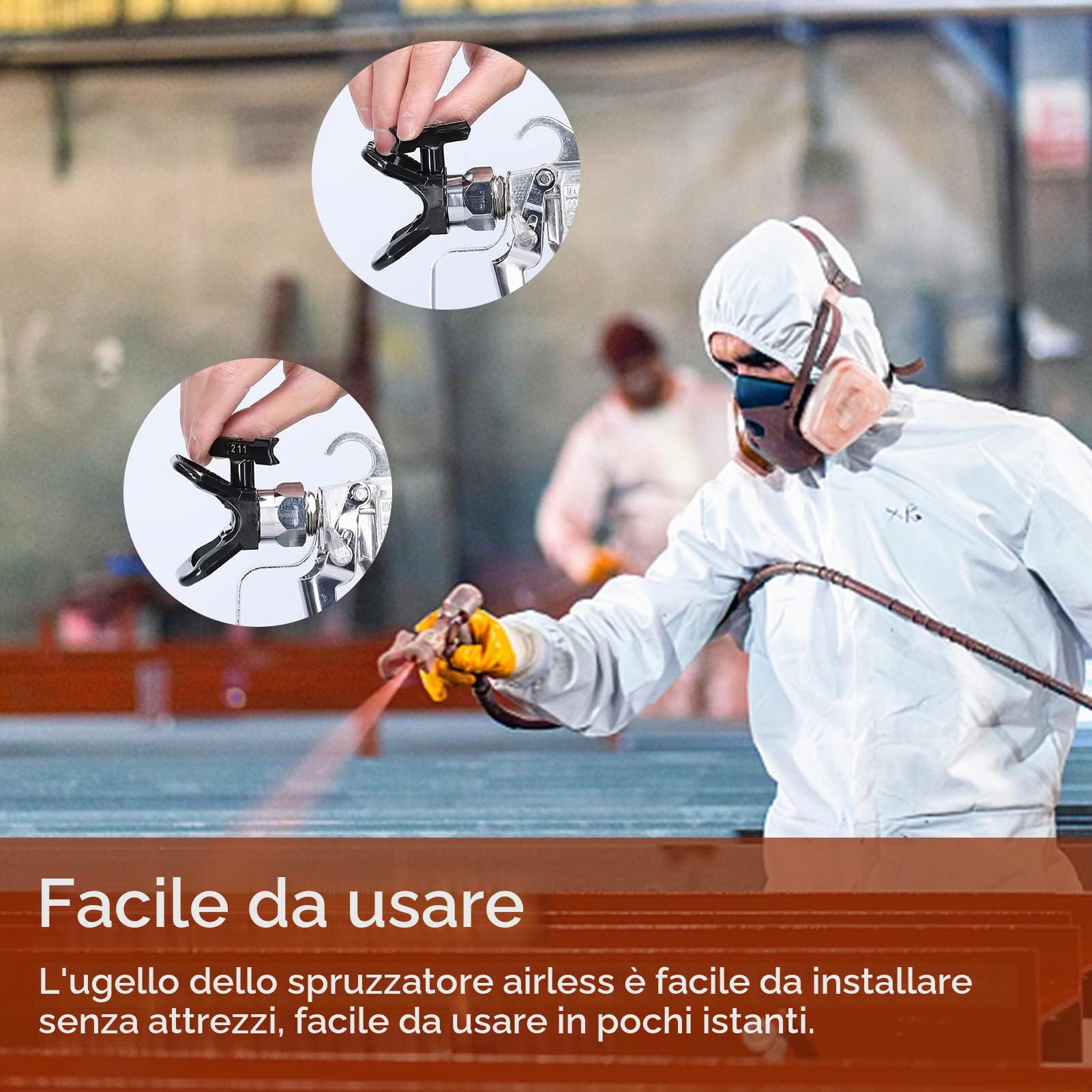Weytoll Set Ugelli Airless 6 Pezzi 211-523 Nero