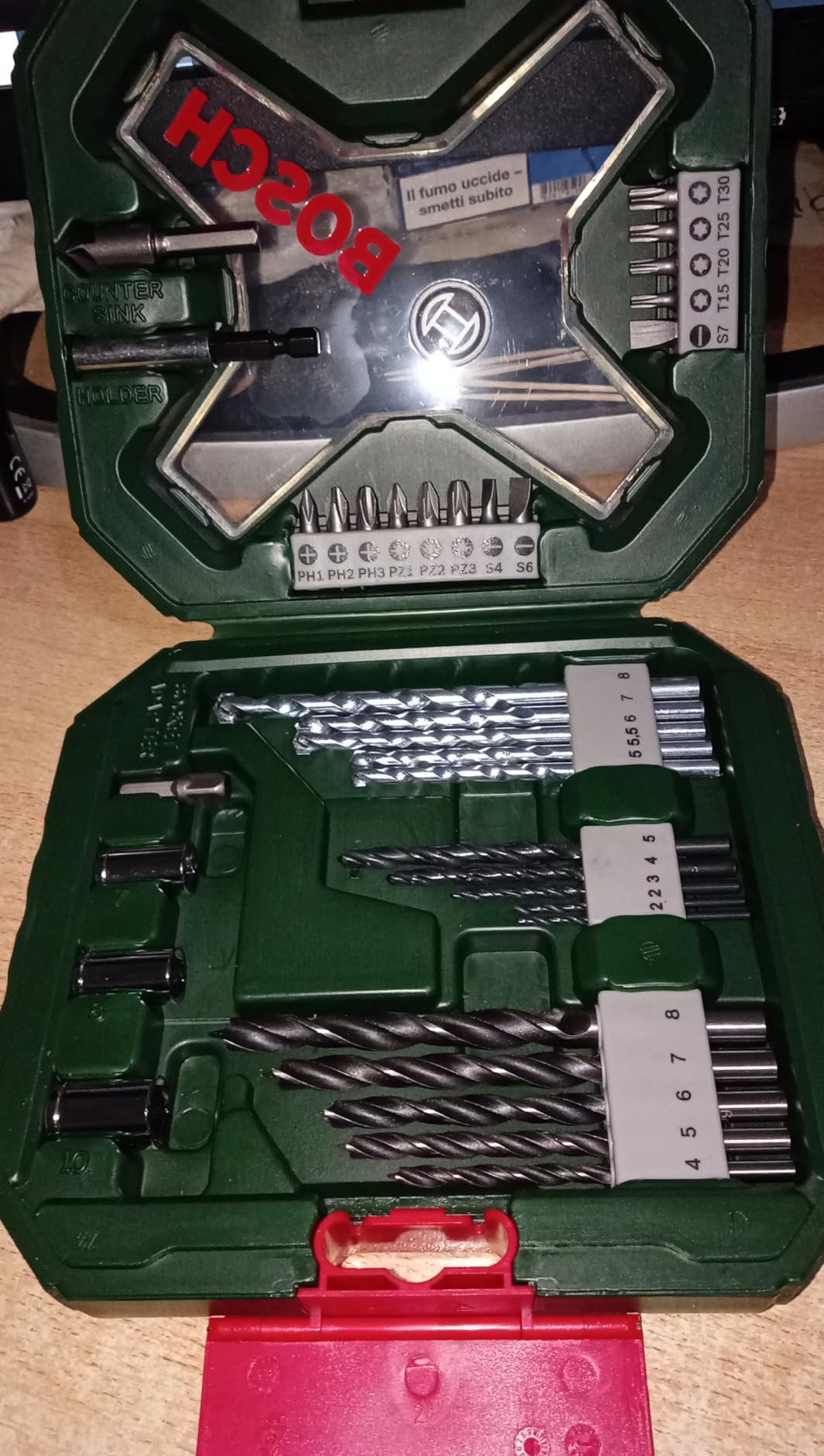 Bosch X-Line 34 pezzi set punte e bit titanio