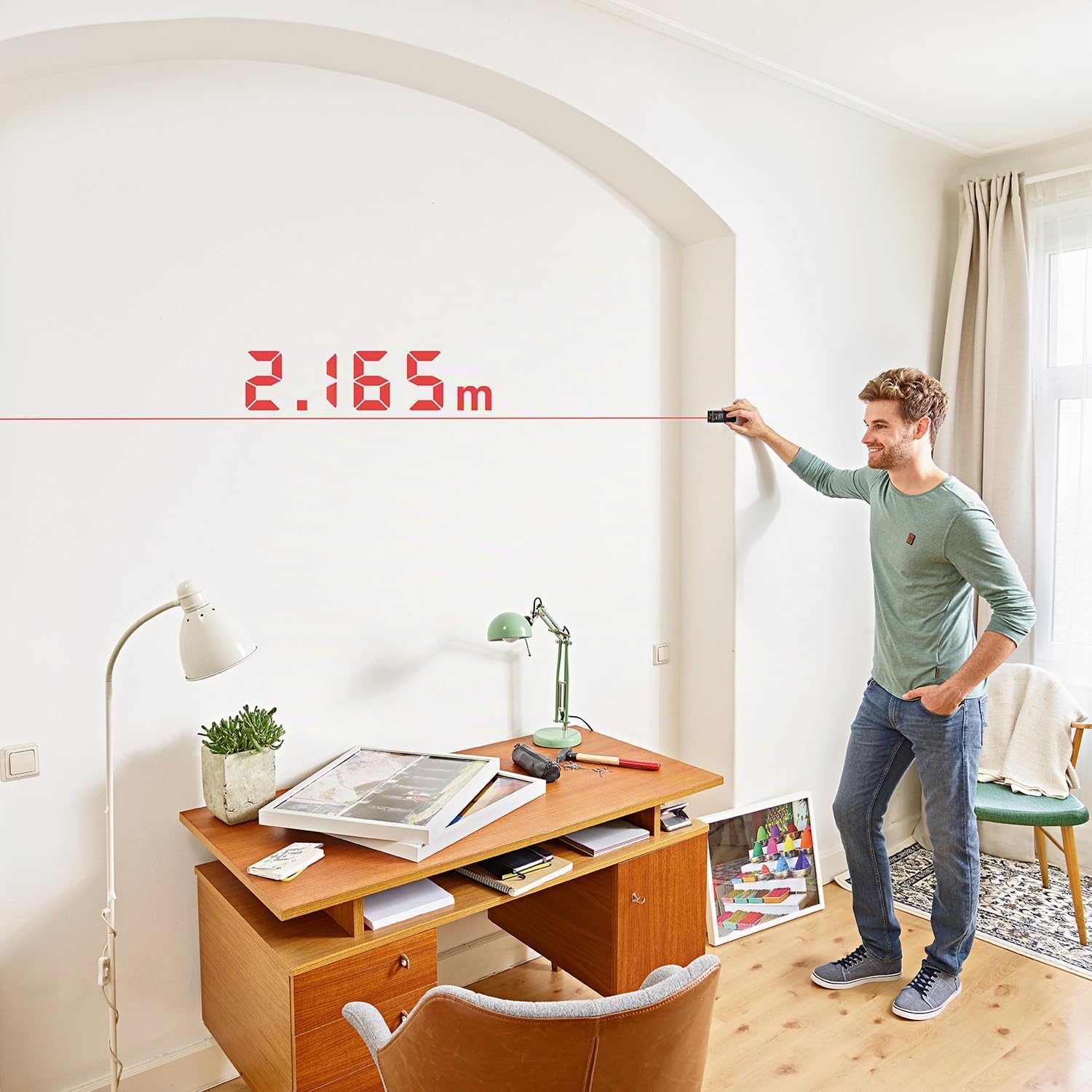 Bosch Zamo Misuratore Laser 25 m Area con Memoria