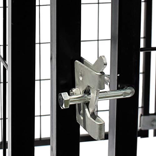 Wiltec Recinto Cani Acciaio 121x121x137cm con Tetto