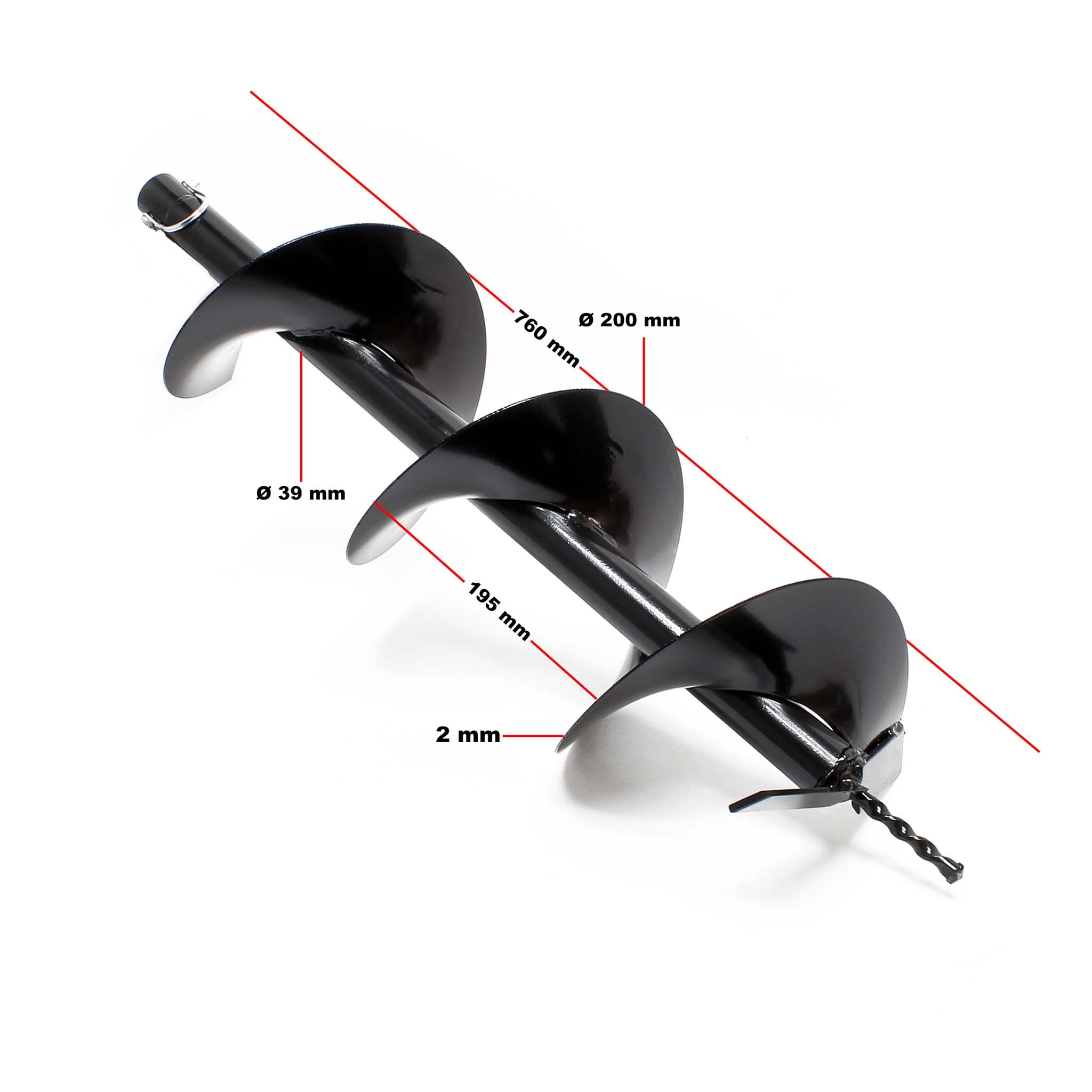 Wiltec Mototrivella Benzina 3CV 63,3cc Punta Ø200mm