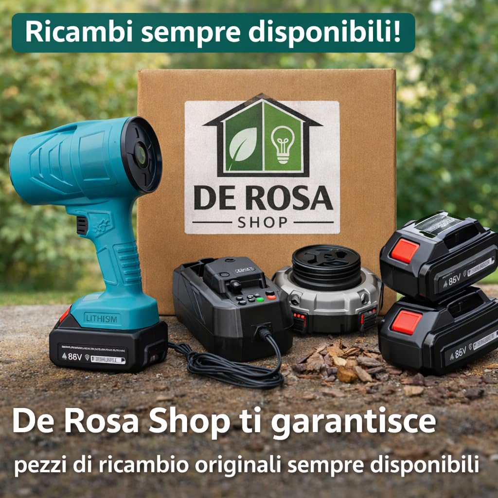 DE ROSA SHOP soffiatore a batteria 48V 2 batterie 146 km/h