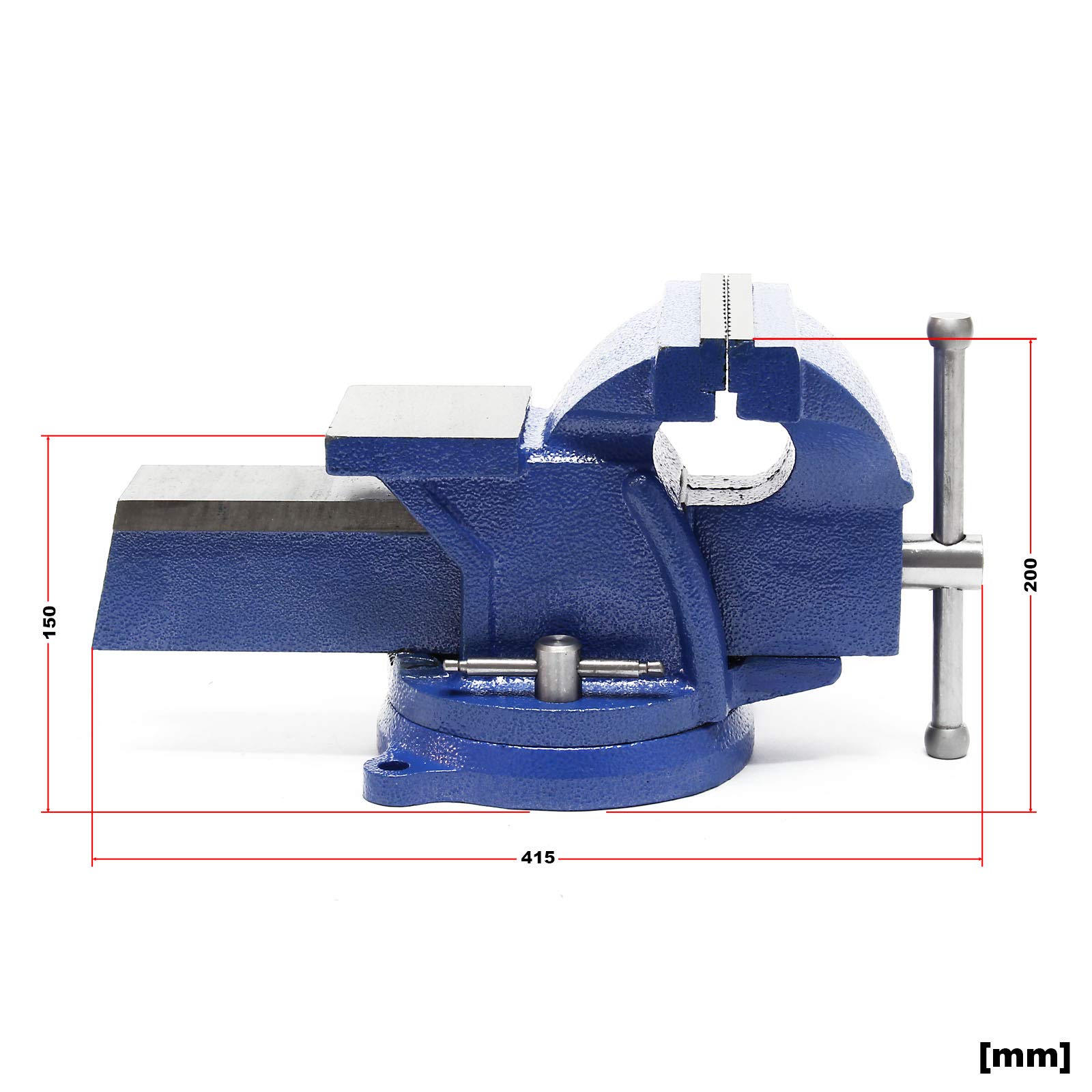 Wiltec Morsa Banco Heavy Duty 150mm con Incudine