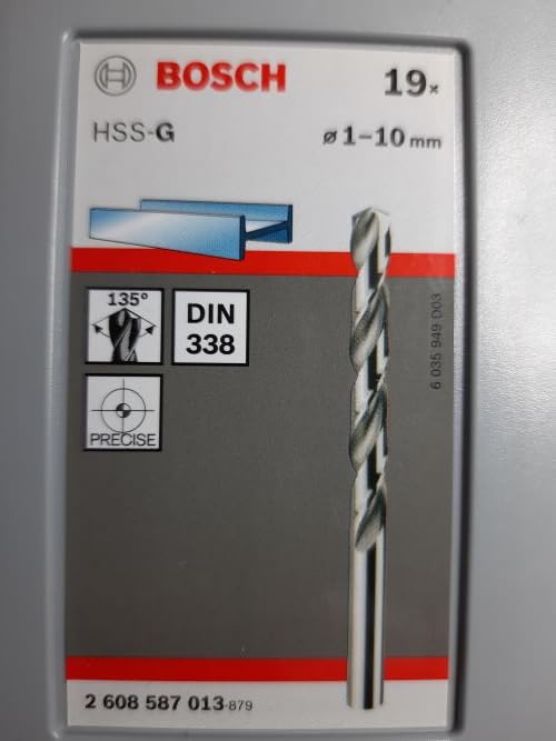 Bosch ProBox punte metallo HSS-G 19 pezzi rettificate
