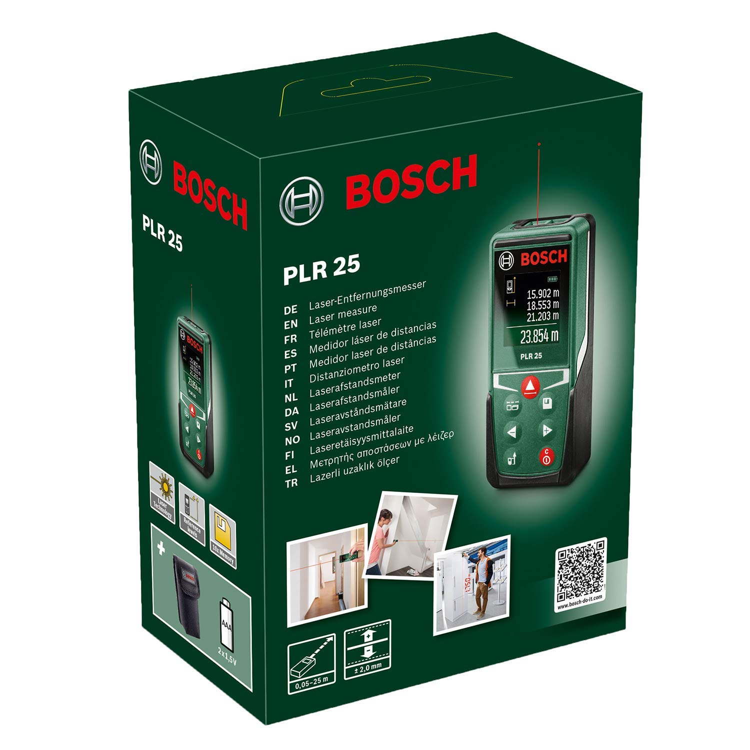 Bosch PLR 25 distanziometro laser 25 m +/-2 mm