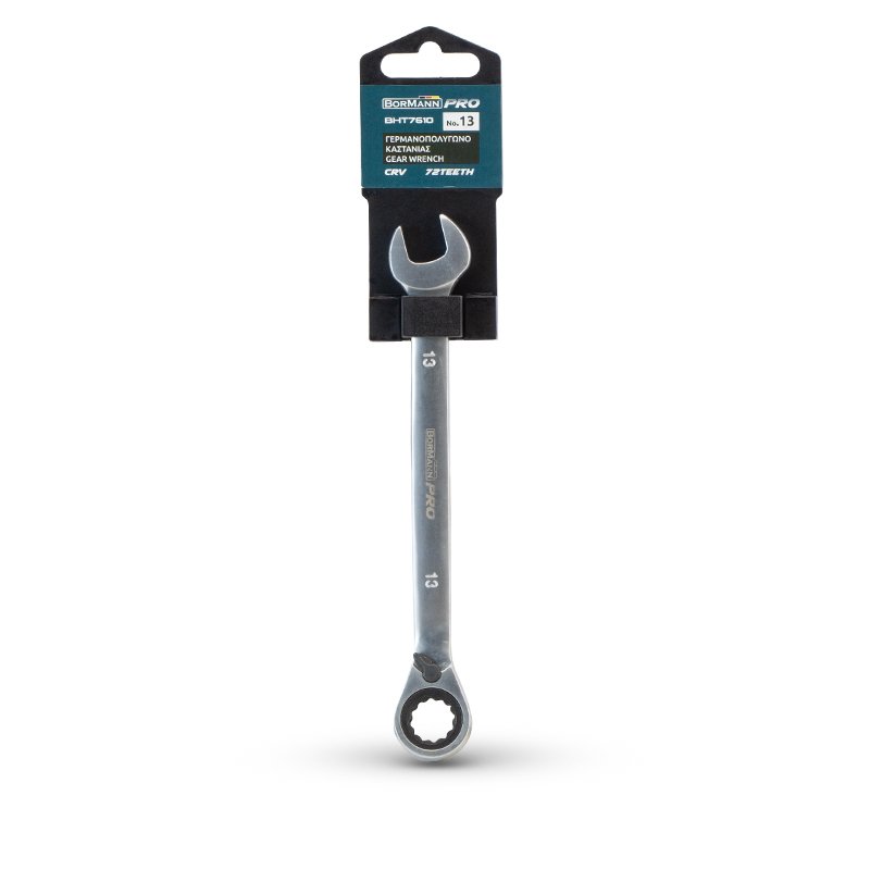 Bormann Chiave a Cricchetto 13 mm Reversibile Cr-V