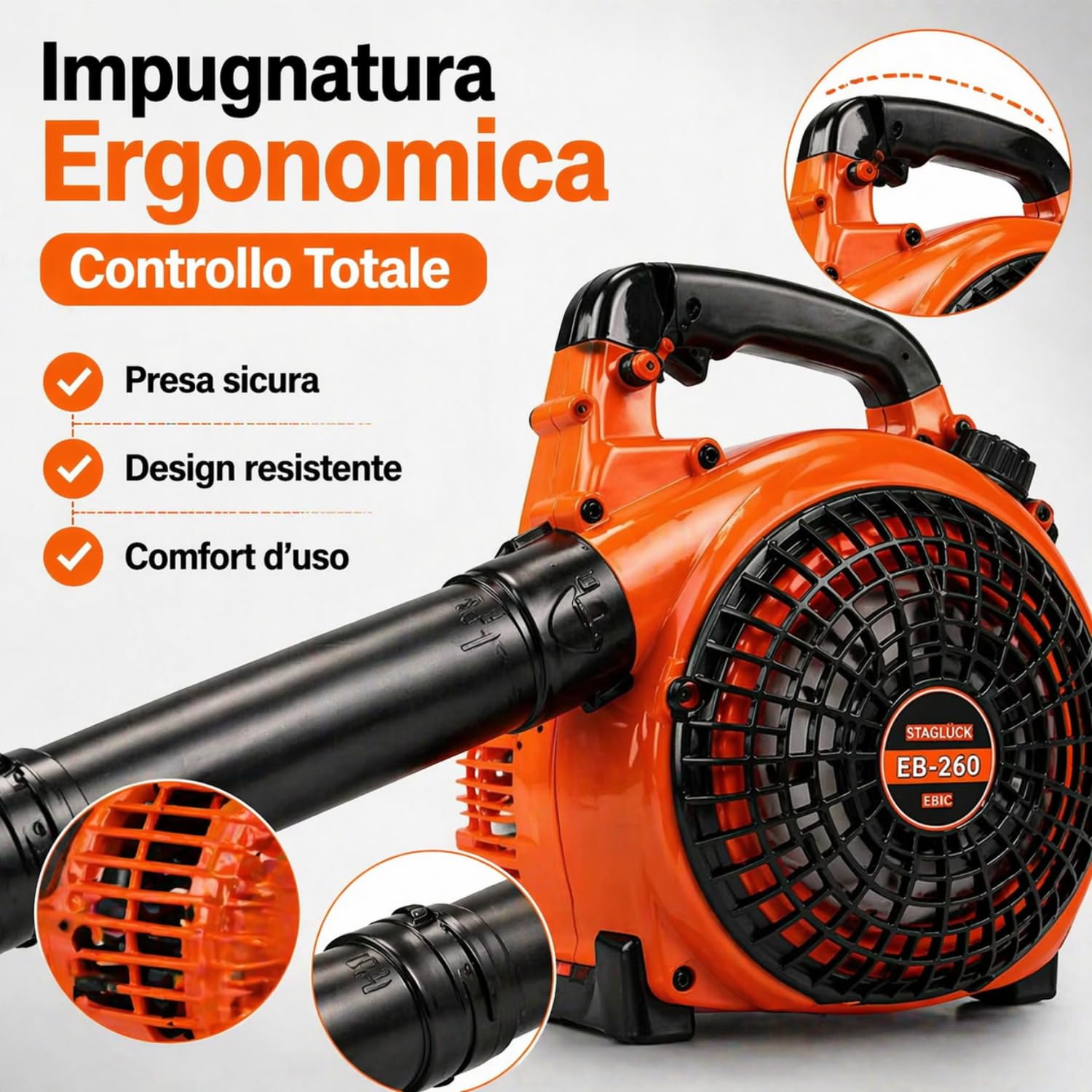 De Rosa Shop 25CC soffiatore a scoppio 1500W