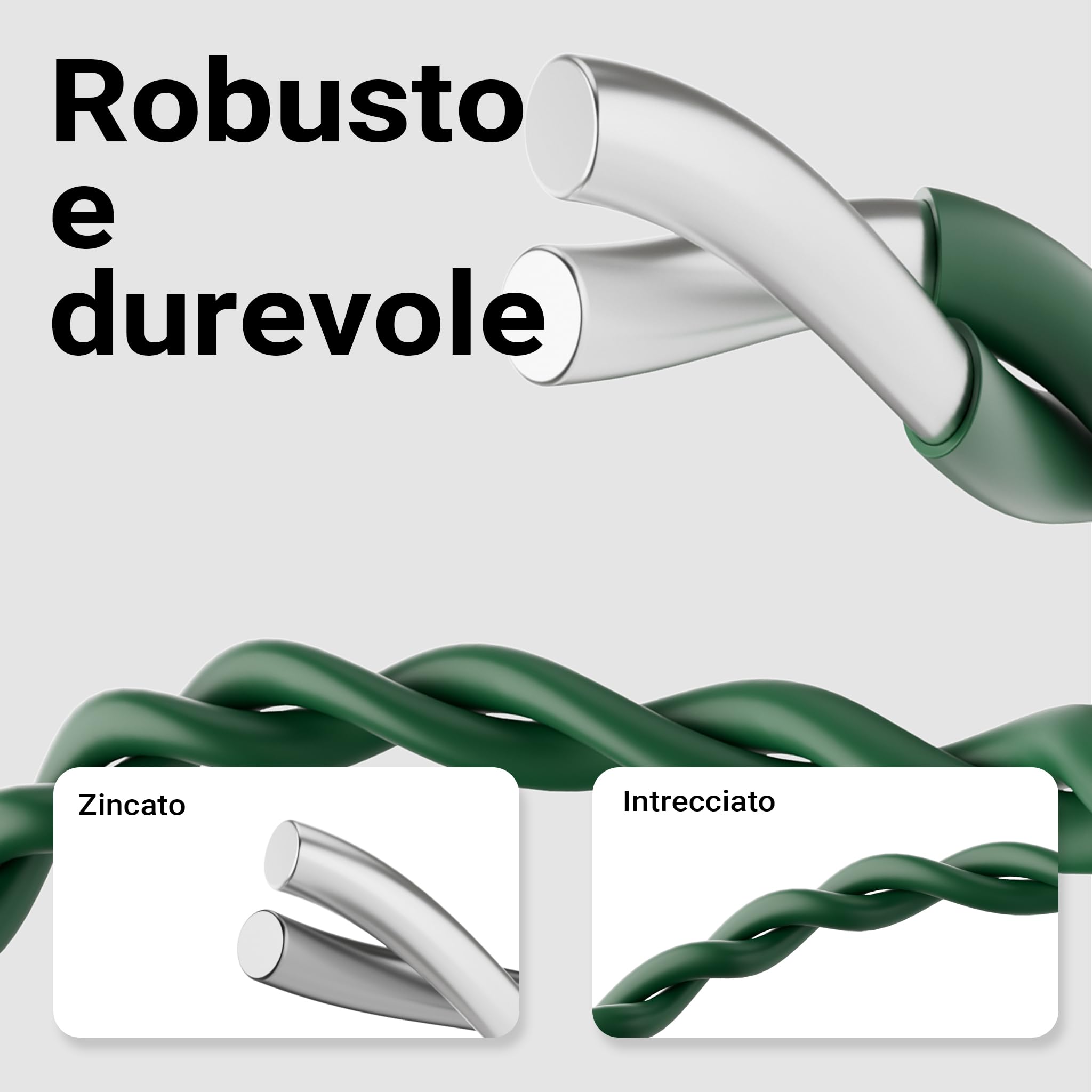 Wiltec 65271 rete metallica giardino 0,65x25 m verde maglia 9x15