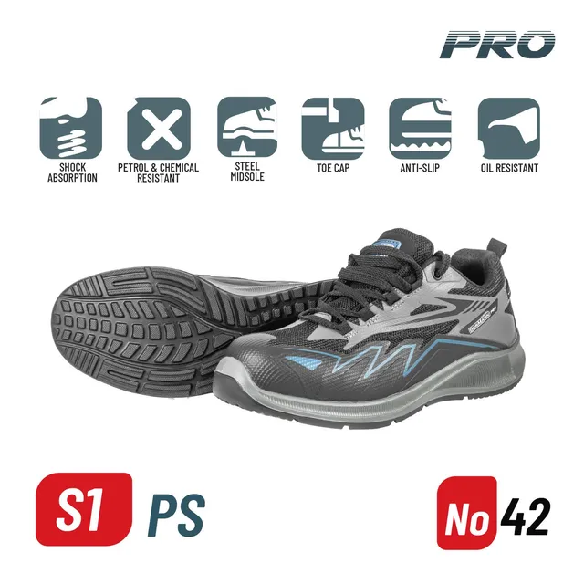 Bormann Pro BPP8282 scarpe antinfortunistiche S1PS 42 mesh