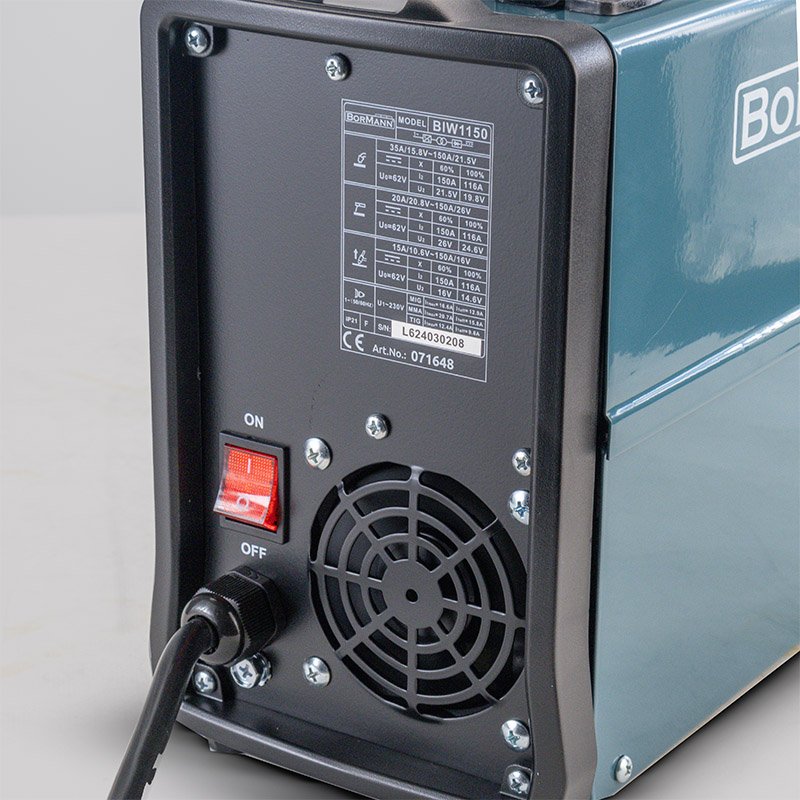 Bormann saldatrice inverter MIG TIG MMA 150A no gas