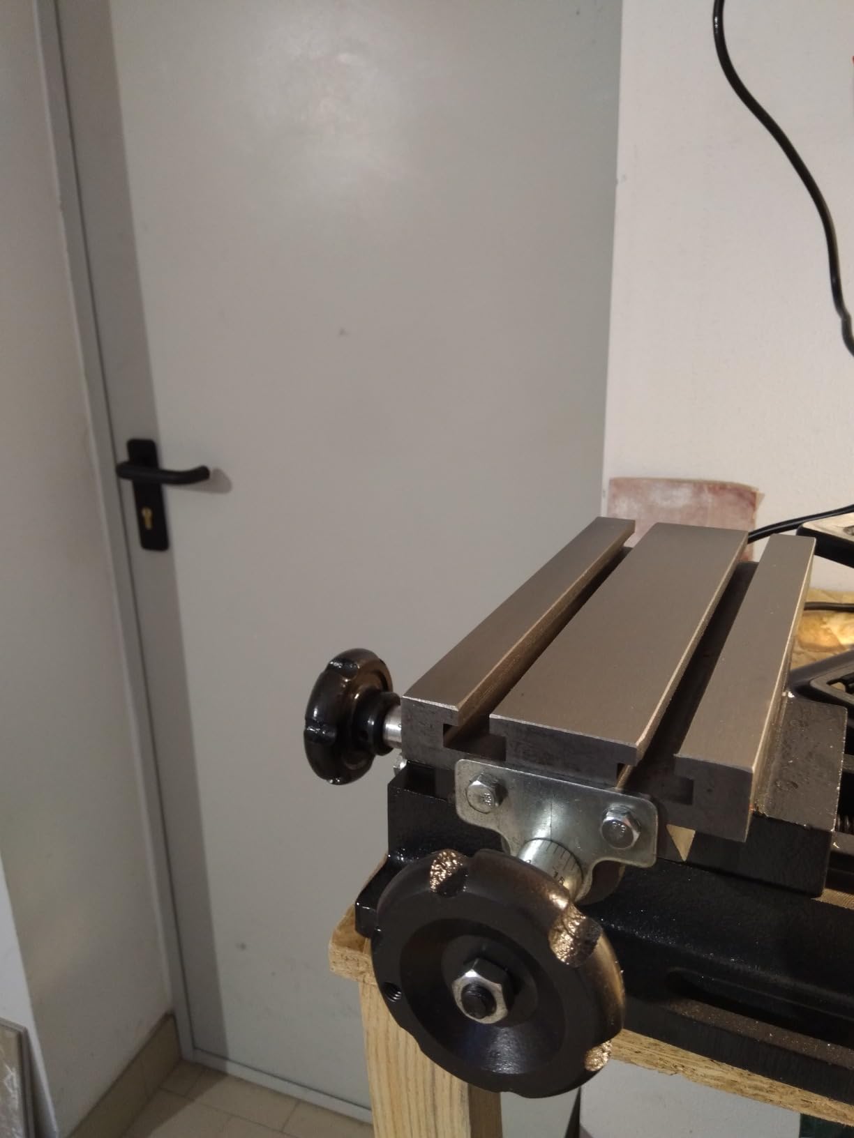 Wiltec Tavola a Croce 220x100 mm per Fresatura in Ghisa