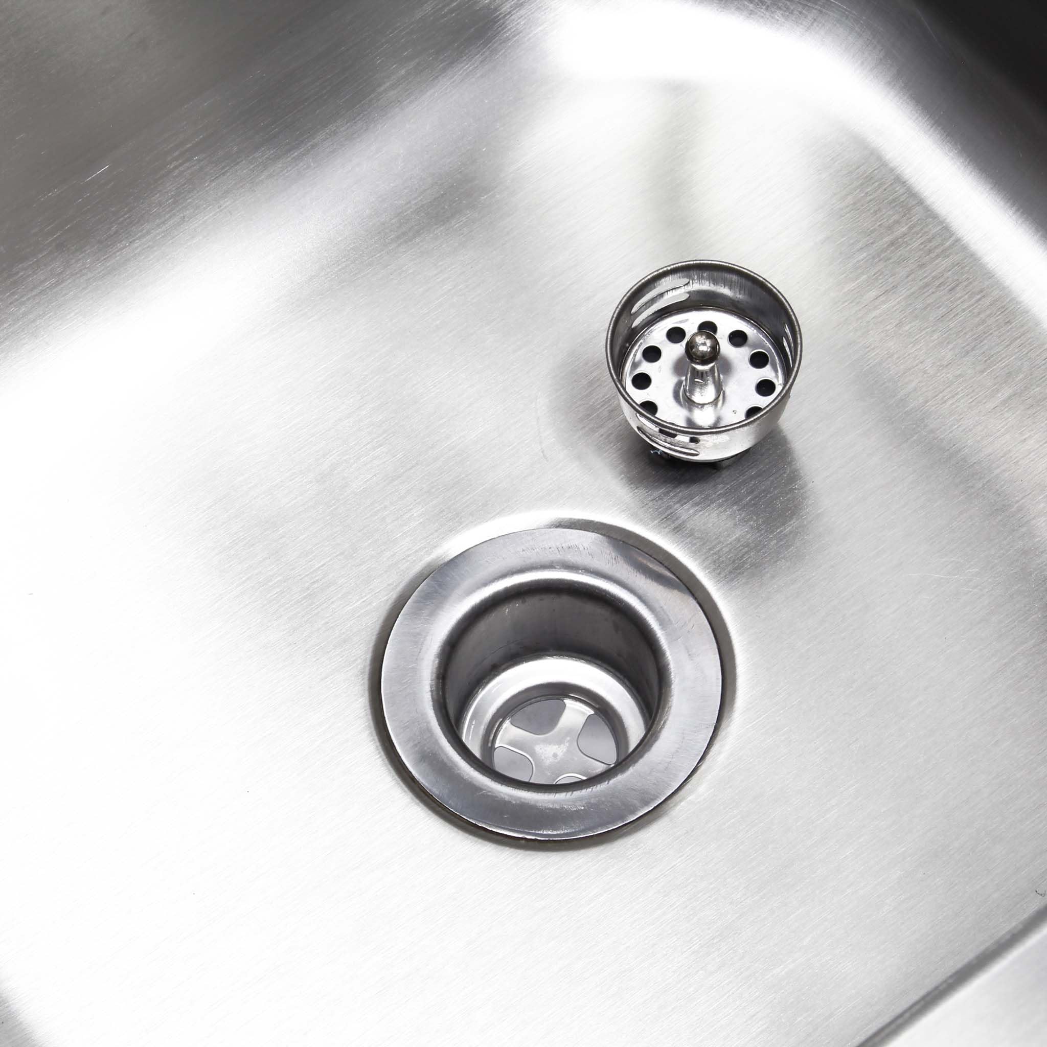 Wiltec XPOtool Lavello Inox Quadrato con Paraspruzzi 3 Lati