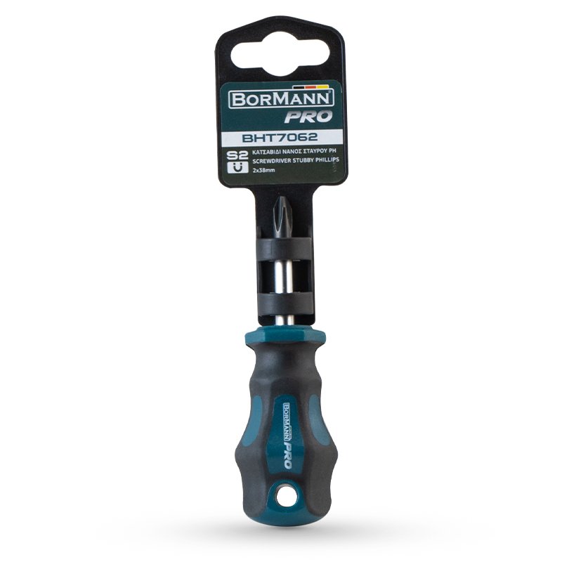 Bormann Cacciavite Corto Phillips PH1x38mm S2