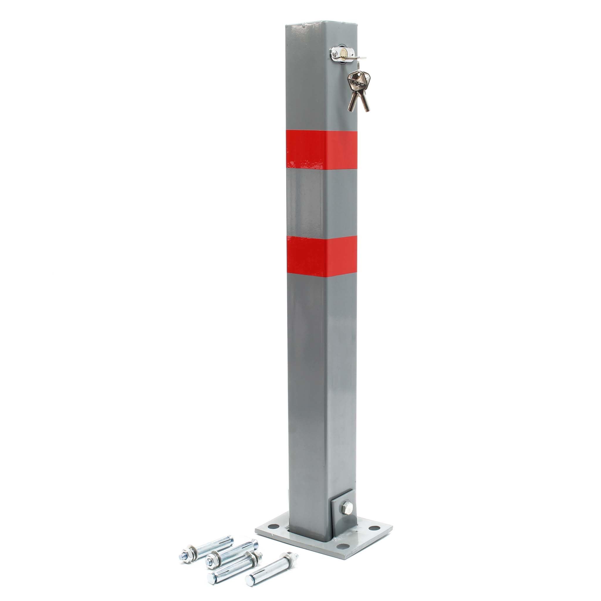 Wiltec Dissuasore Parcheggio Pieghevole 705 mm con Chiave