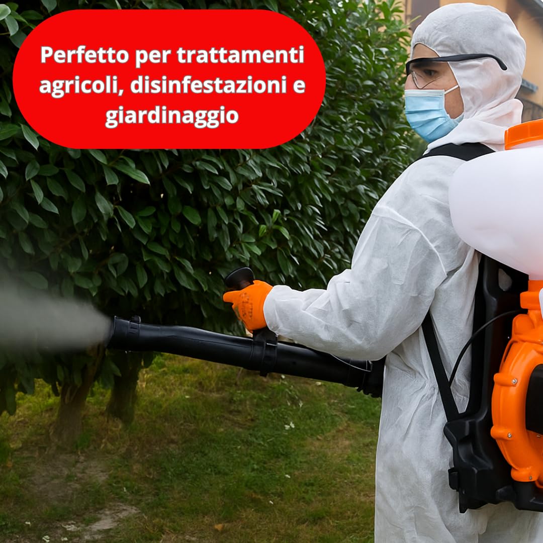 De Rosa Shop Atomizzatore Spalla 43cc 20L Soffiatore 3 Funzioni