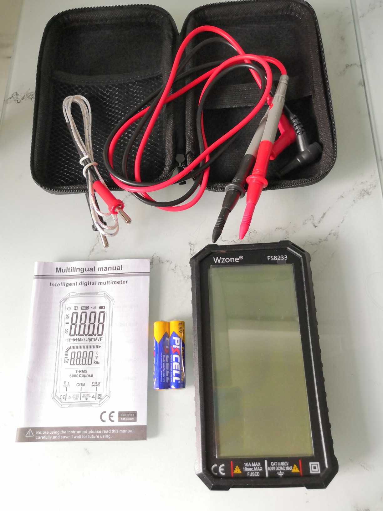 Wzone Multimetro digitale tester elettrico con NCV