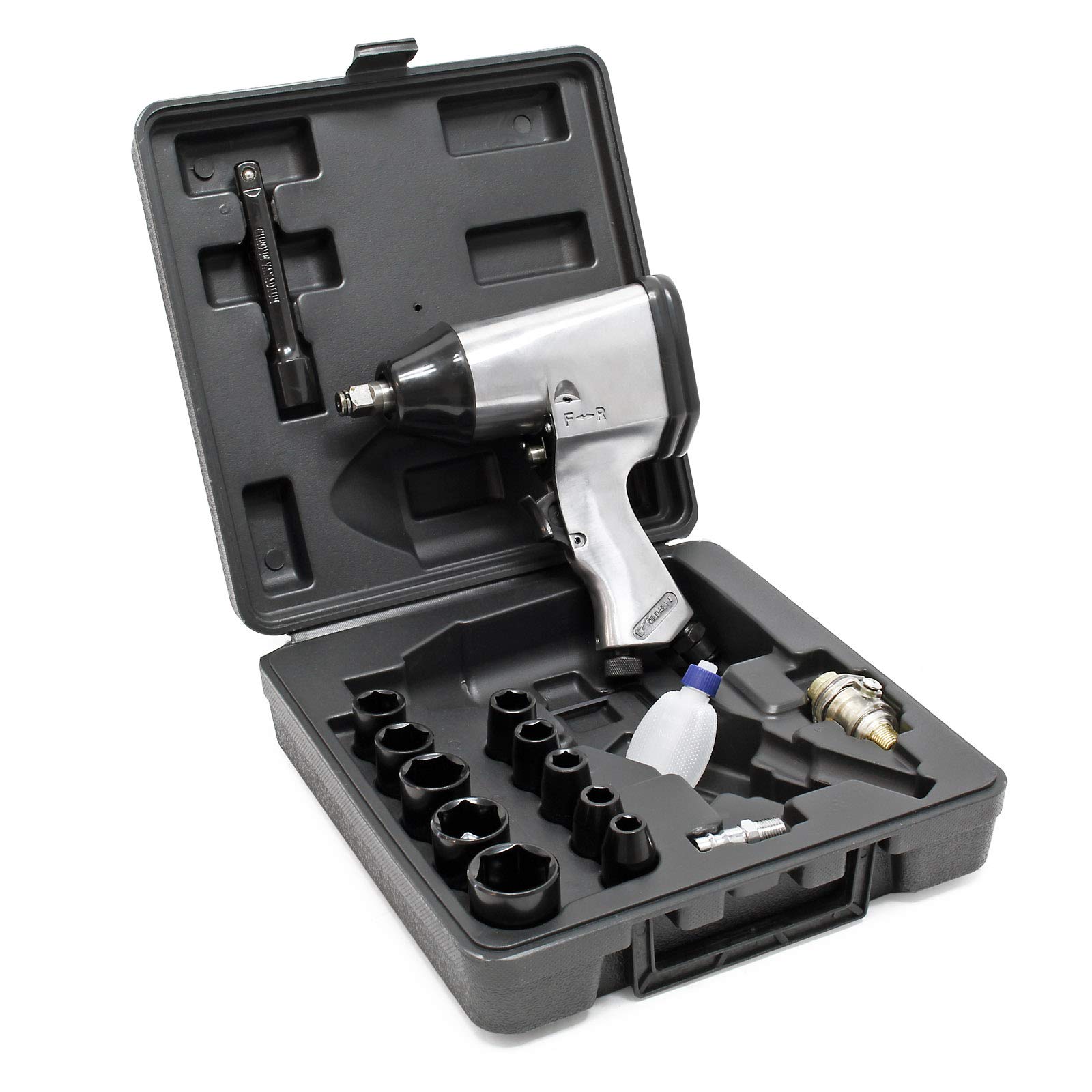 Wiltec Avvitatore Impulsi Pneumatico 2380 Nm 1" Set 4 Pezzi Valigetta