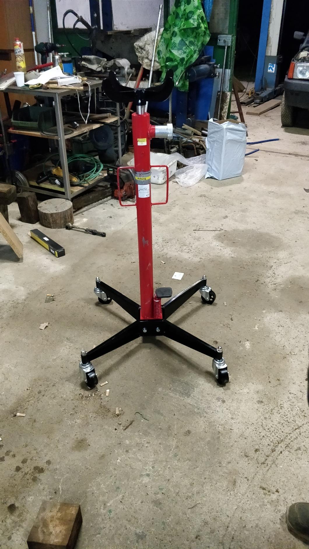 Wiltec Sollevatore da Fossa 110-190 cm 500 kg Idraulico